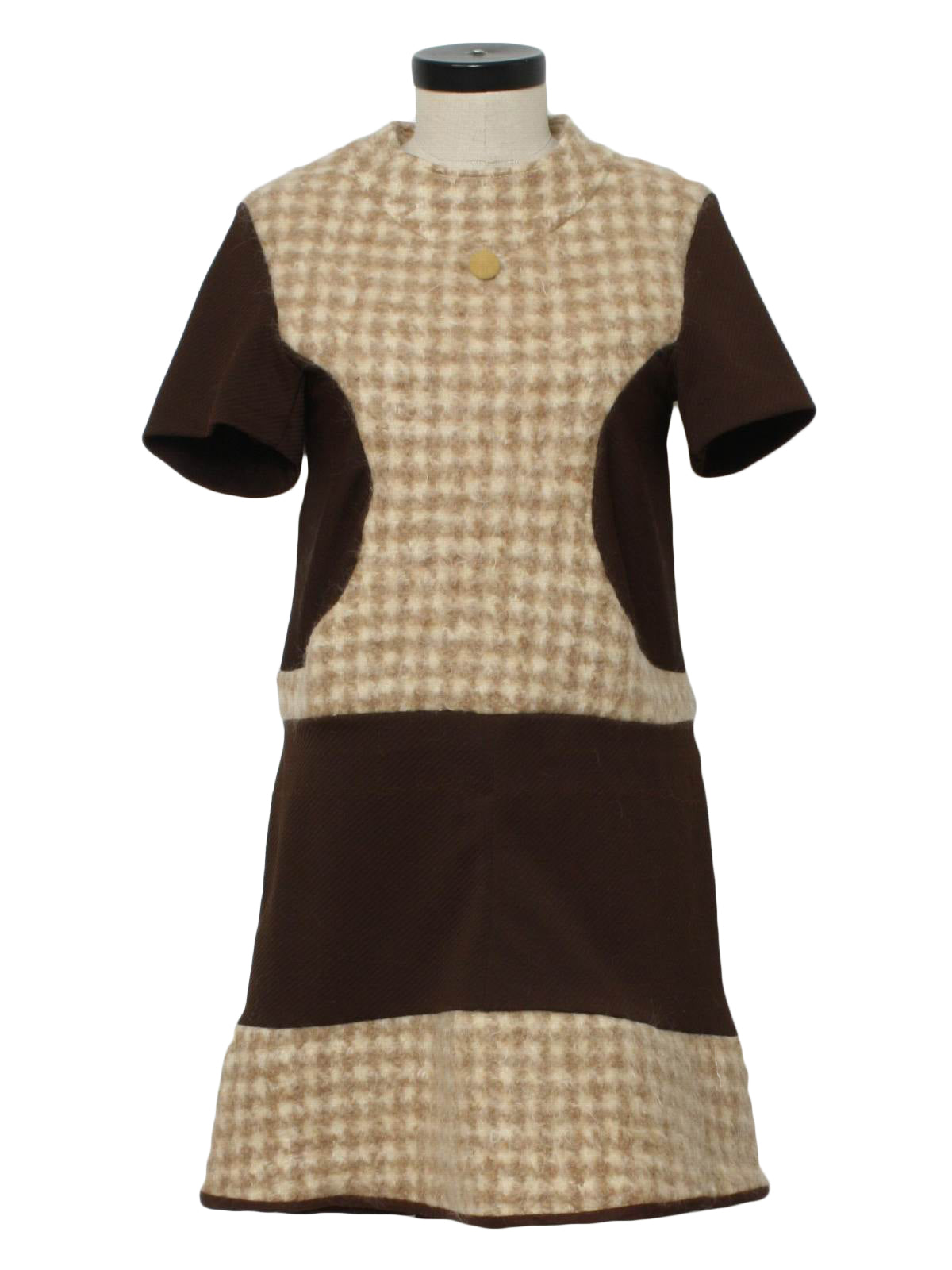 Womens Mod Mini A-Line Dress