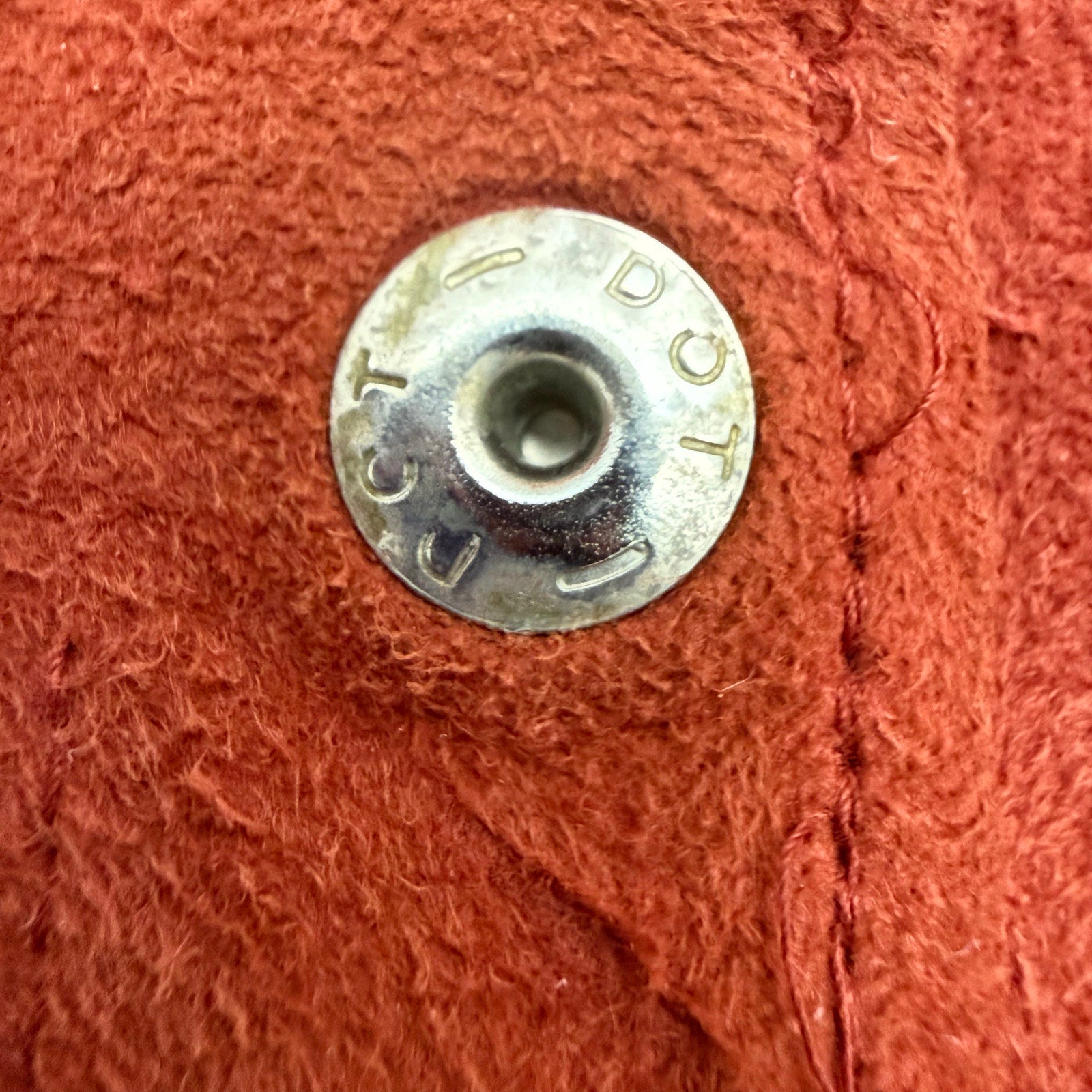 Vintage 70s Burnt Orange Suede Flare Pants Carnelian Snap Women’s 28x28
