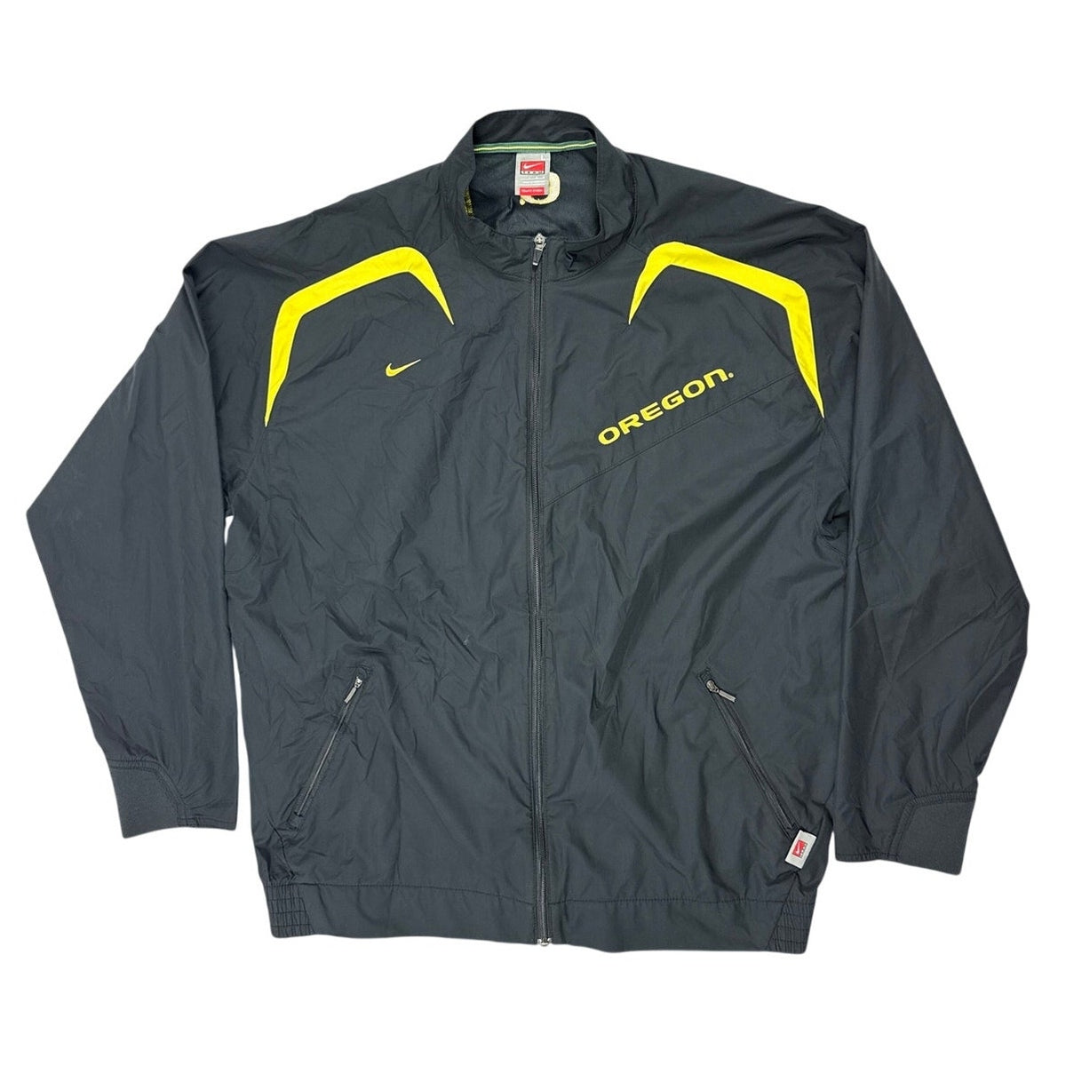 Vintage 2000s Nike Team Oregon Ducks Black Windbreaker Men’s Large