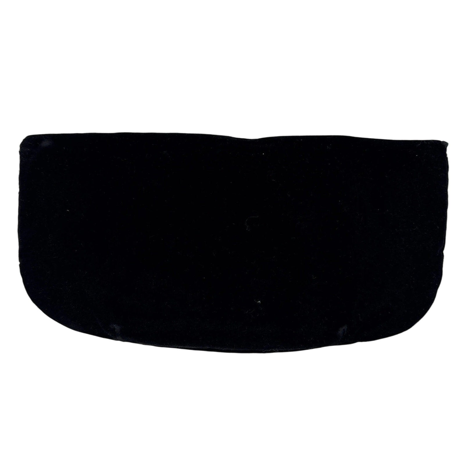 Vintage 60s Black Velvet Clutch Pearl Rhinestone Evening Bag