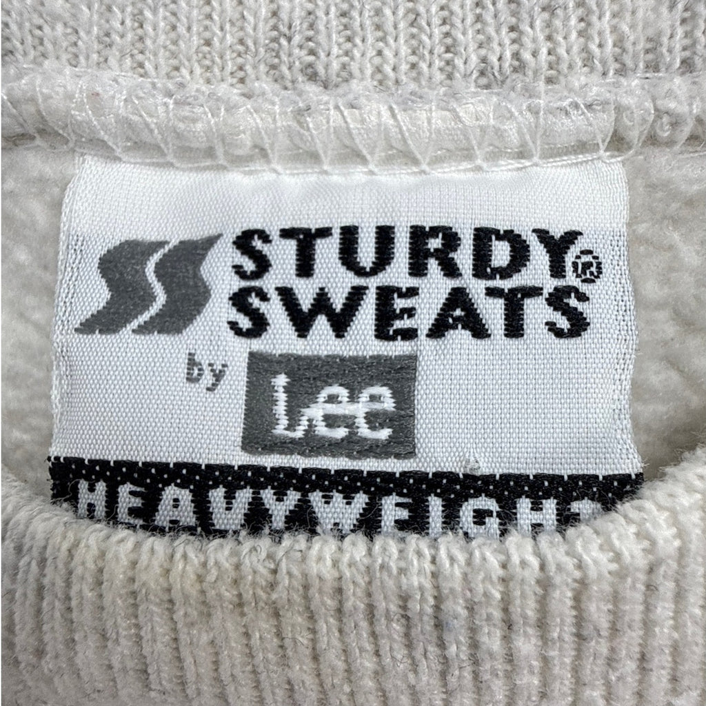Vintage 80s Sturdy Sweats Lee Gray Santa Christmas Sweatshirt Women's Large