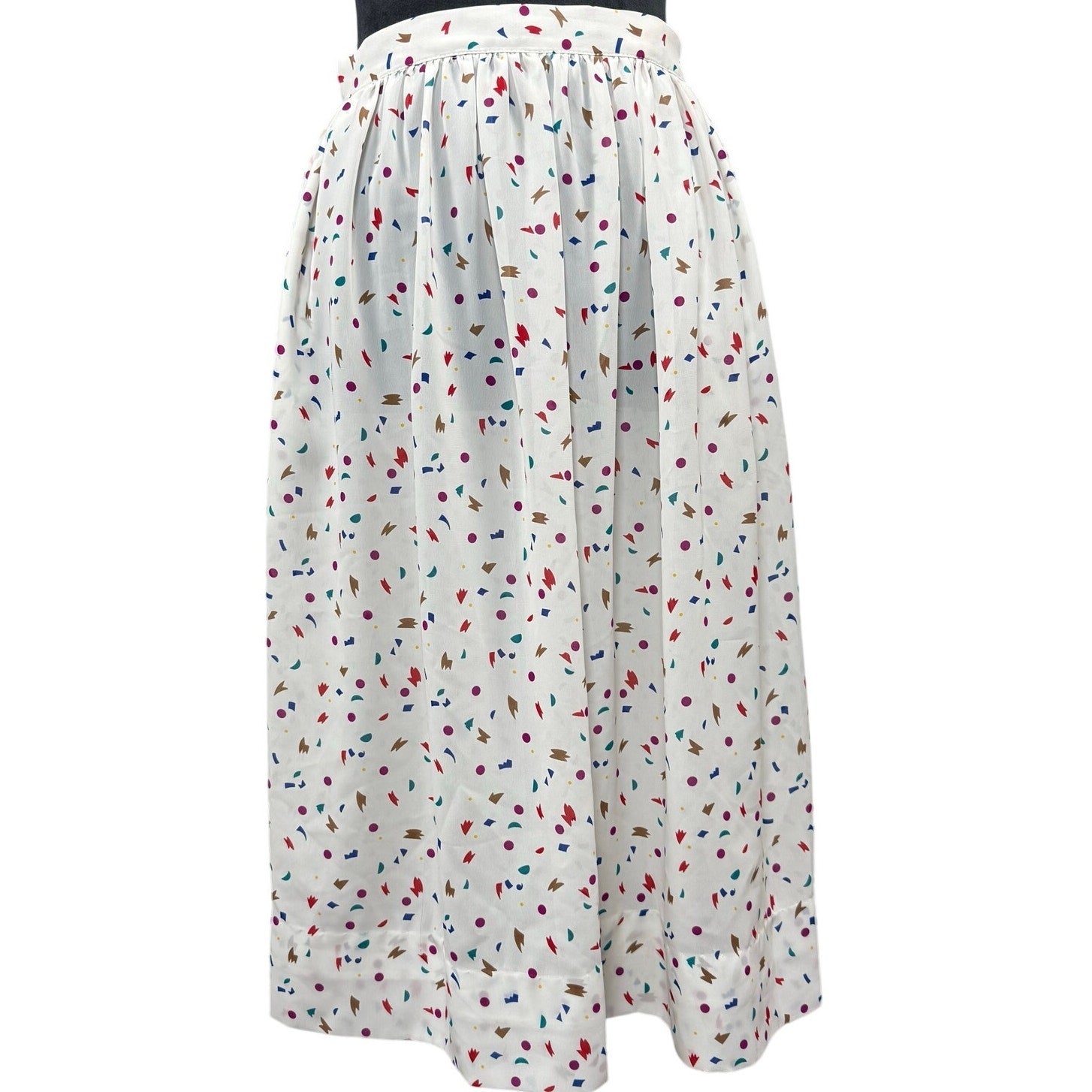 Womens 80s Midi Skirt