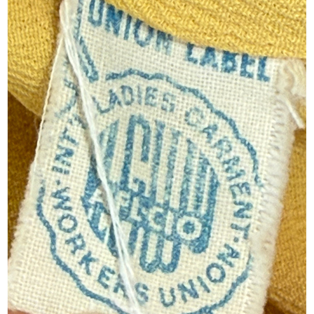 Vintage 60s Lemon Yellow Wool Car Coat Women's XS CuddleCoat Union Made