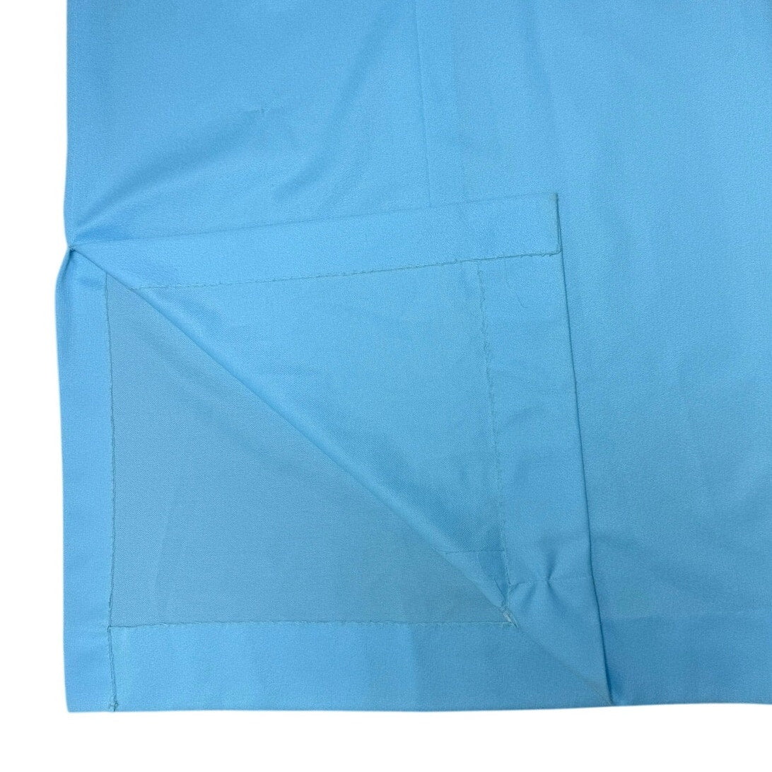 Vintage 70s Henry Lee Women's Medium Blue Maxi Dress Jacket Set Lace Trim