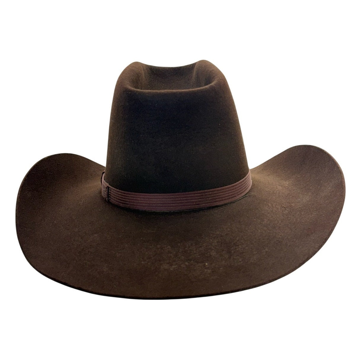 Vintage 80s Resistol 5X Beaver Felt Western Cowboy Hat Brown 6 7/8 USA