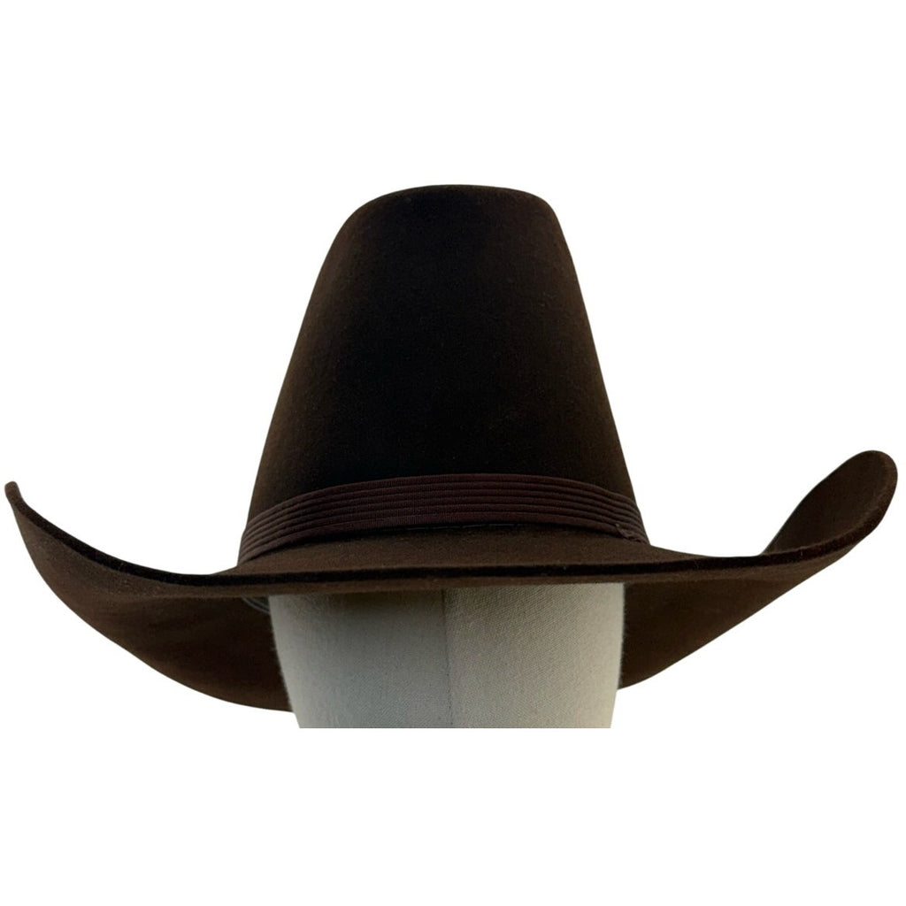 Vintage 80s Resistol 5X Beaver Felt Western Cowboy Hat Brown 6 7/8 USA