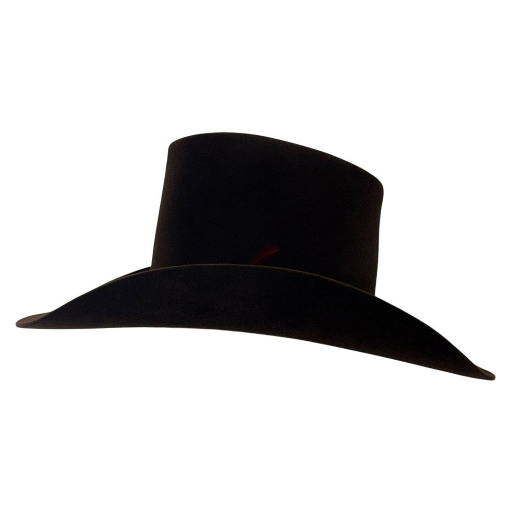 Vintage 80s Resistol 5X Beaver Felt Western Cowboy Hat Brown 6 7/8 USA