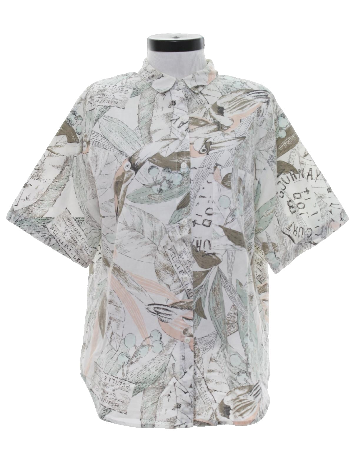 Womens Totally 80s Print Sport Shirt