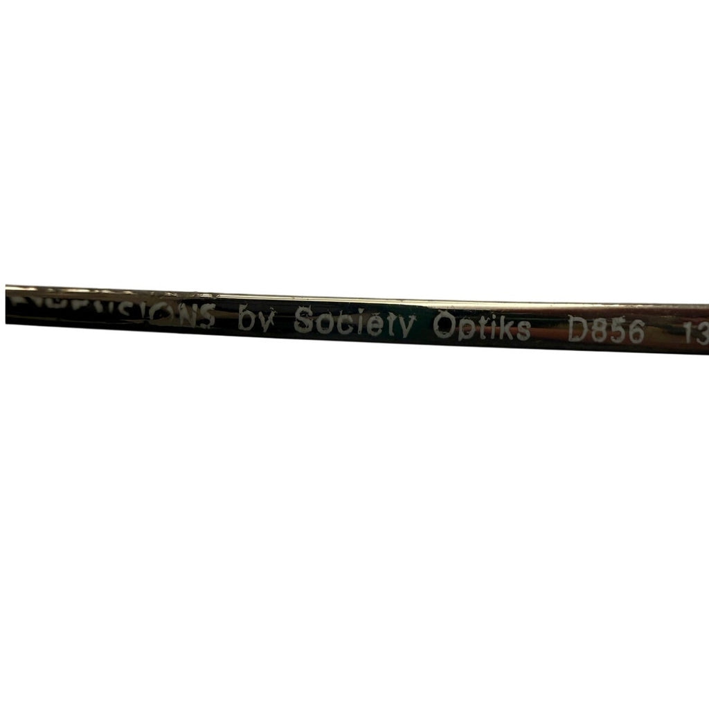 Vintage Society Optiks D856 307 Eyeglass Frames Gold 56-15-135 France