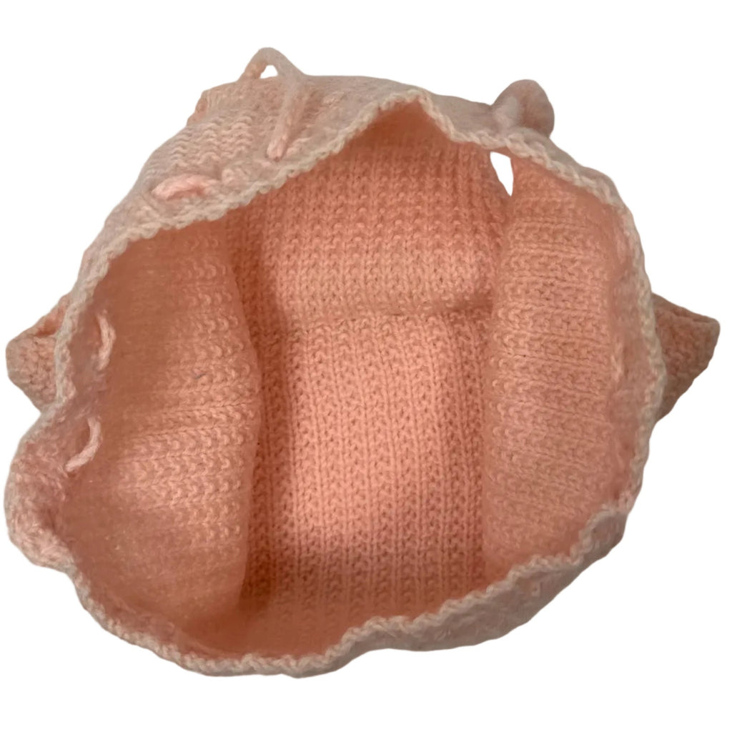 Vintage 60s Bloomers Diaper Cover Wool Knit Peach Unisex Child Drawstring