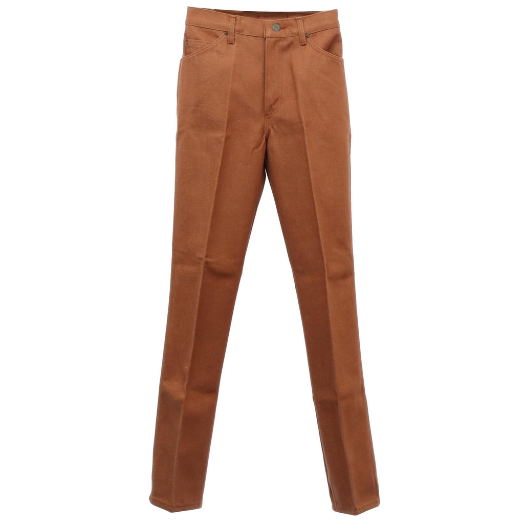 Vintage 80s Chic by H.I.S. Super Straight High Rise Brown Pants Women's 28x33