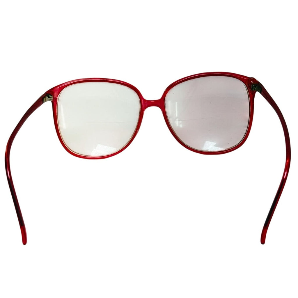 Vintage 70s Women's Frames Tura TL 11 Oversized Eyeglass Frames Red Japan 150