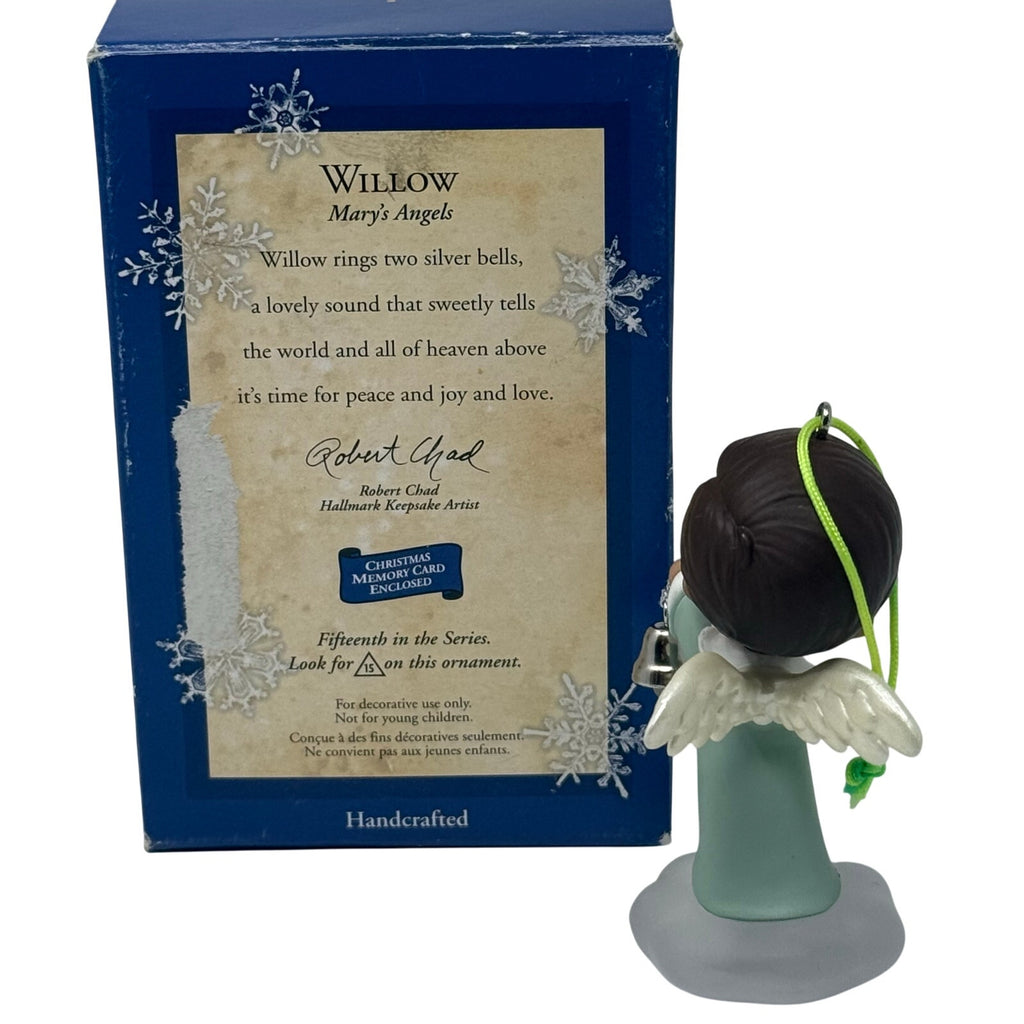 Hallmark 2002 Mary’s Angels Willow #15 Ornament by Robert Chad Peace Love Joy