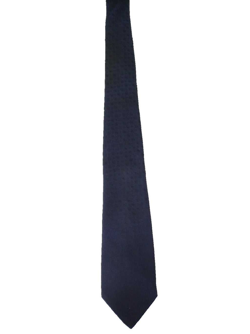 Vintage 60s Velducci Navy Textured Polyester Tie Slim 3.25"
