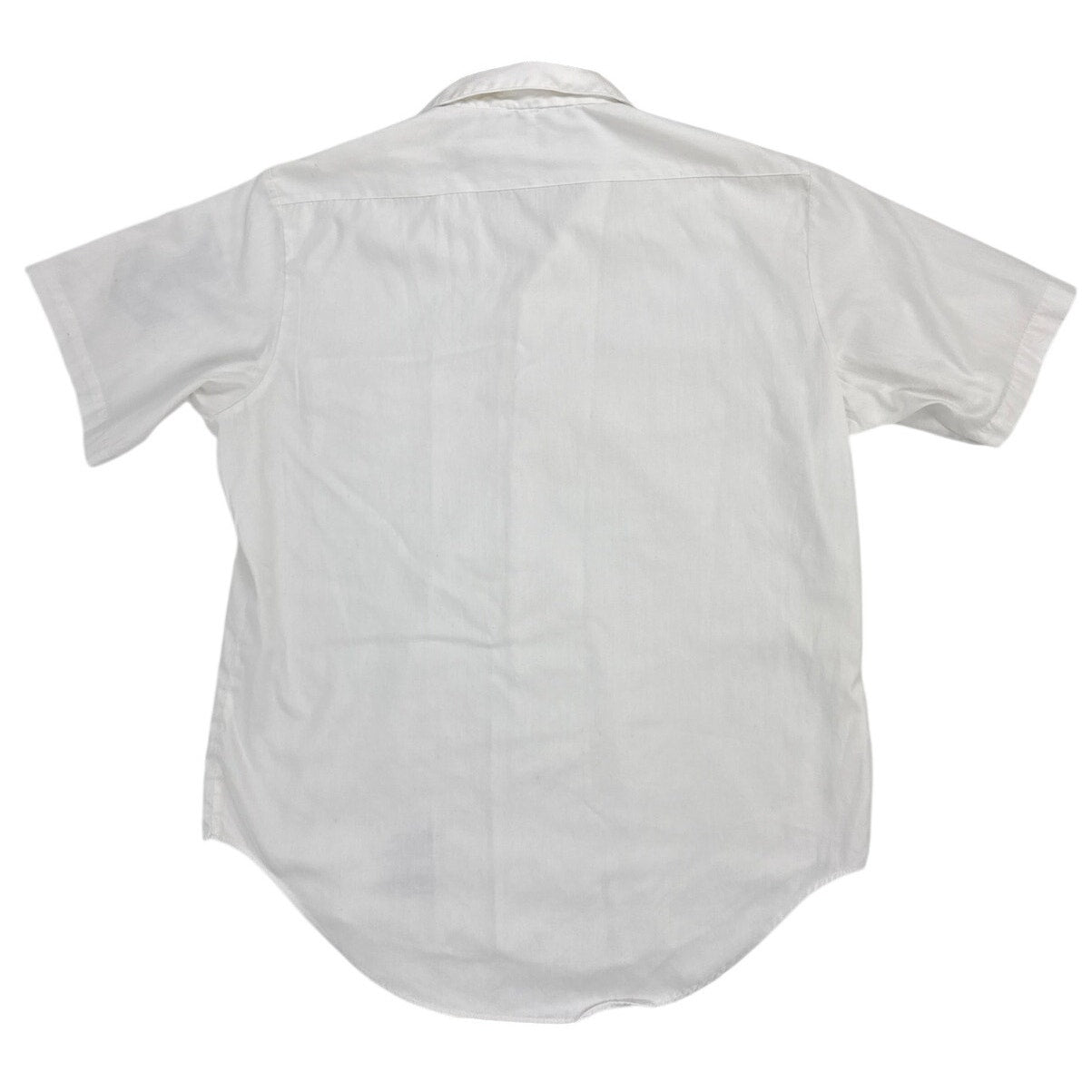 Vintage 80s US Navy White Uniform Shirt Petty Officer 1st Class Large