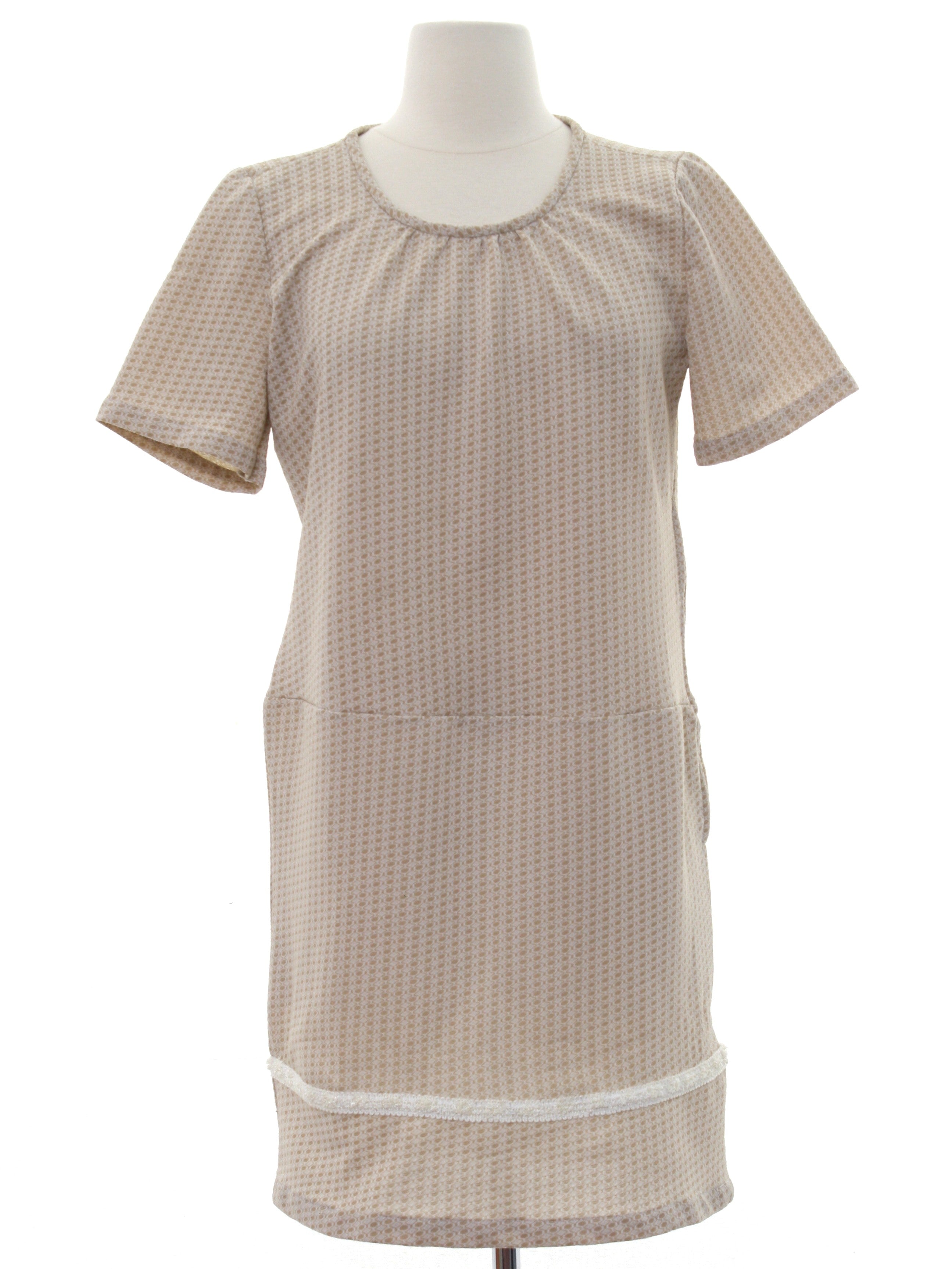 Womens Mod Knit A-Line Mini Dress