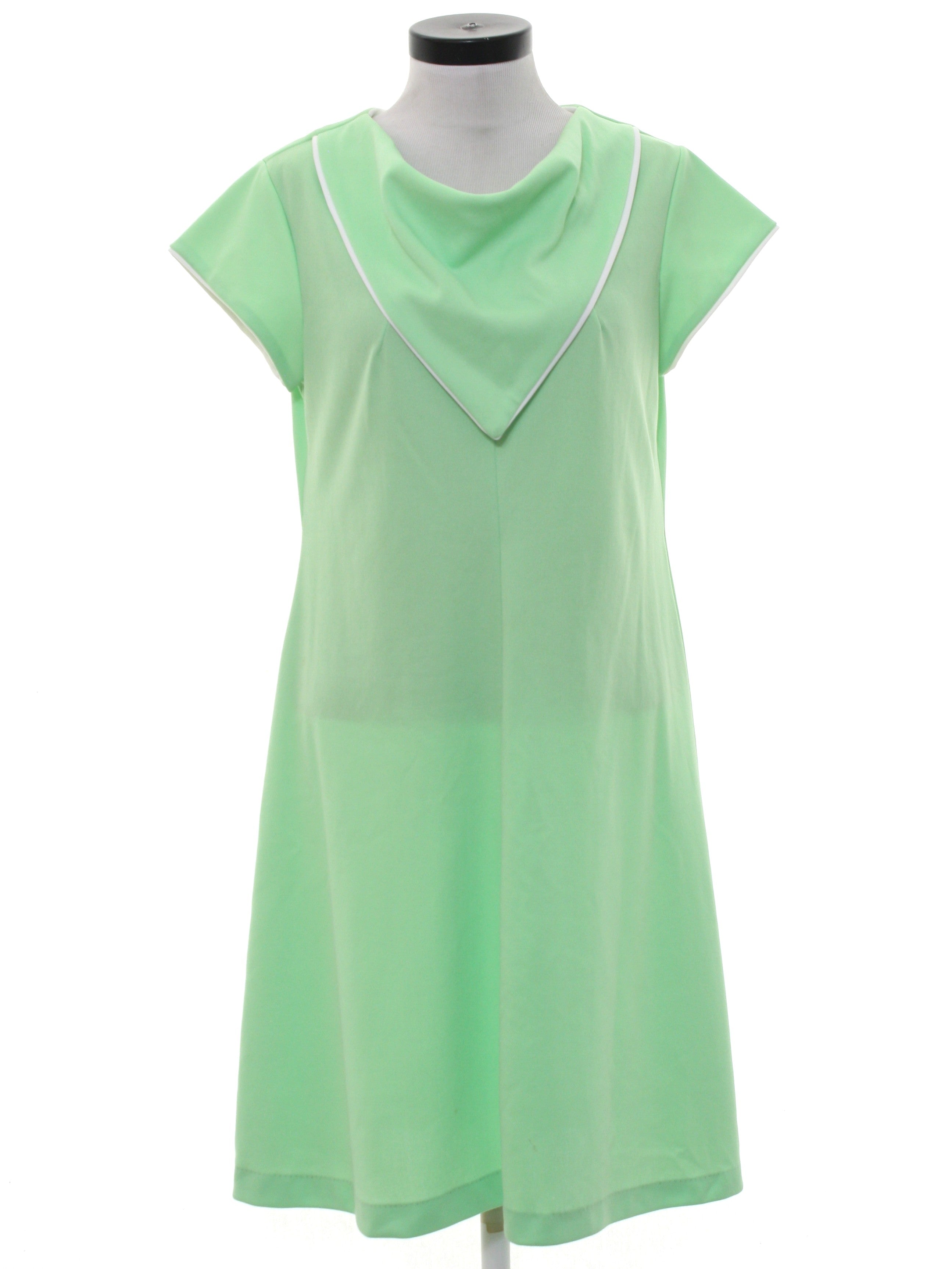 Womens Mod Knit A-Line Dress