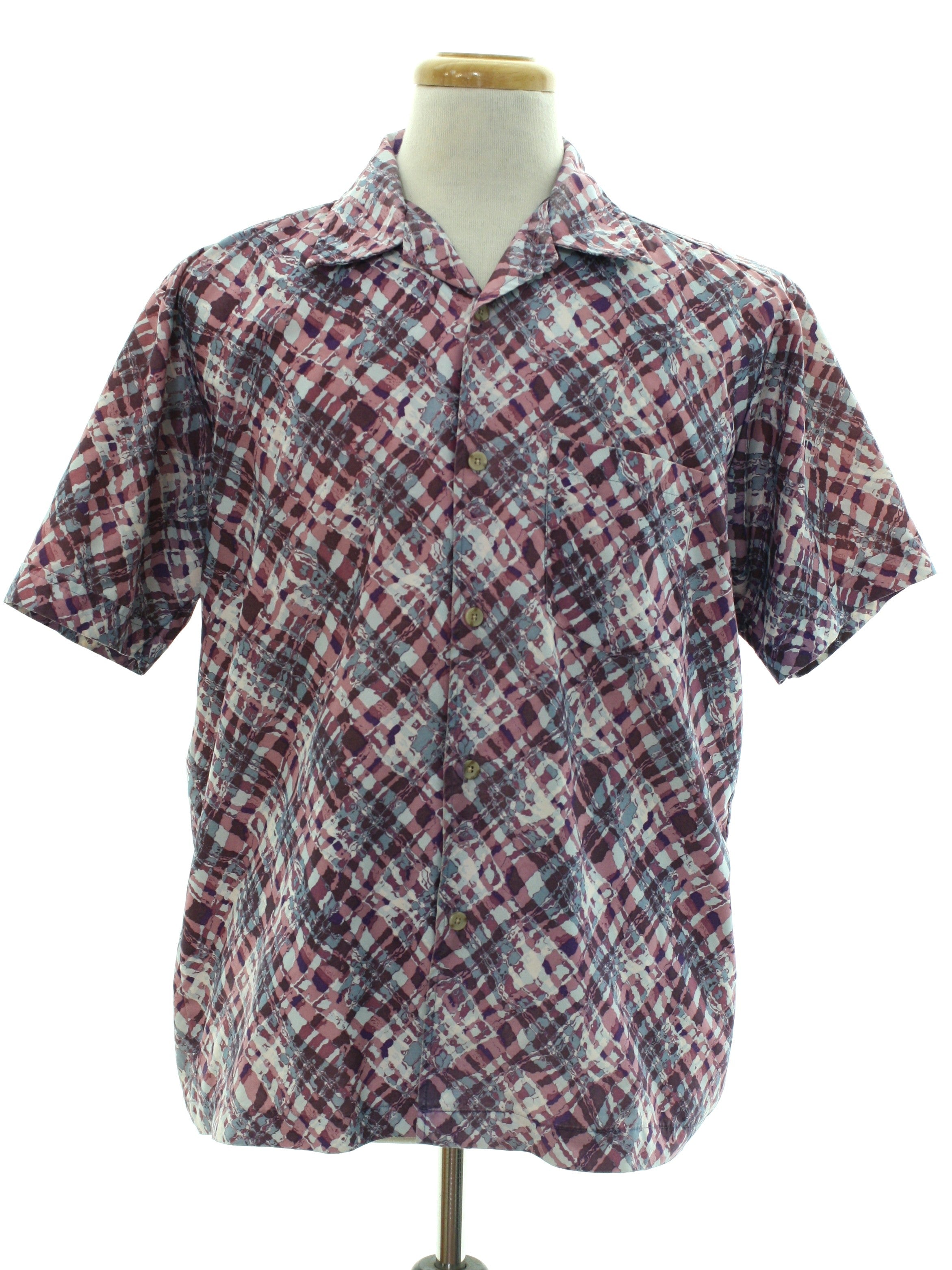 Mens Totally 80s Print Sport Shirt