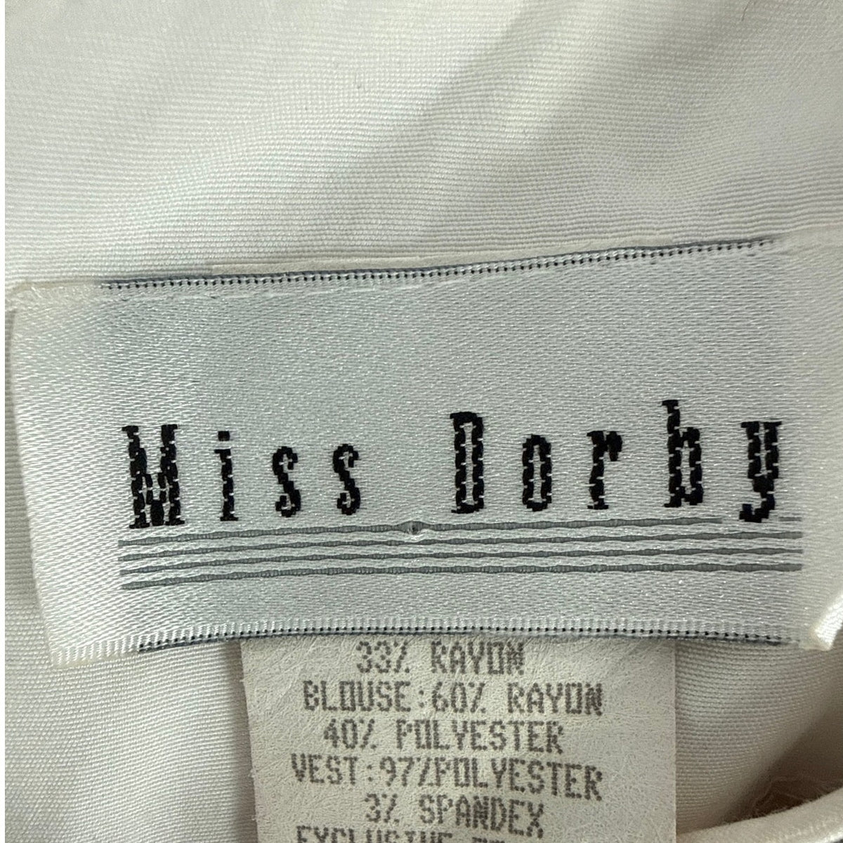 Vintage 80s Miss Dorby Plaid Faux Vest Pleated Midi Dress Women's Size 8