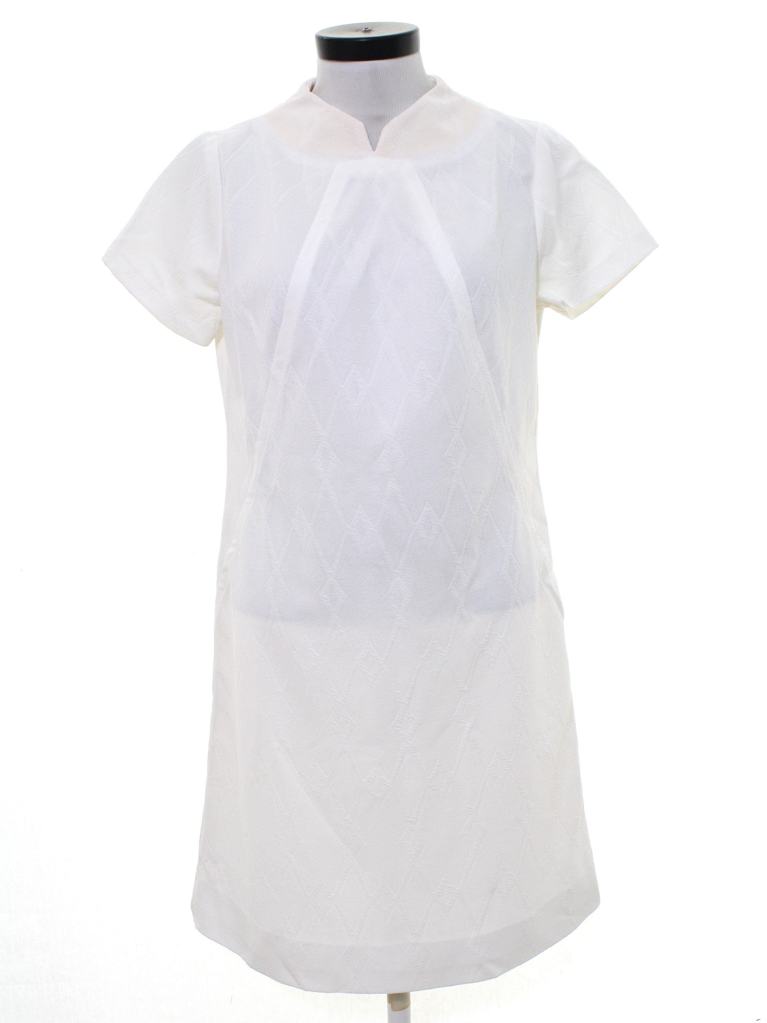 Womens Mod A-Line Knit Nurses Dress