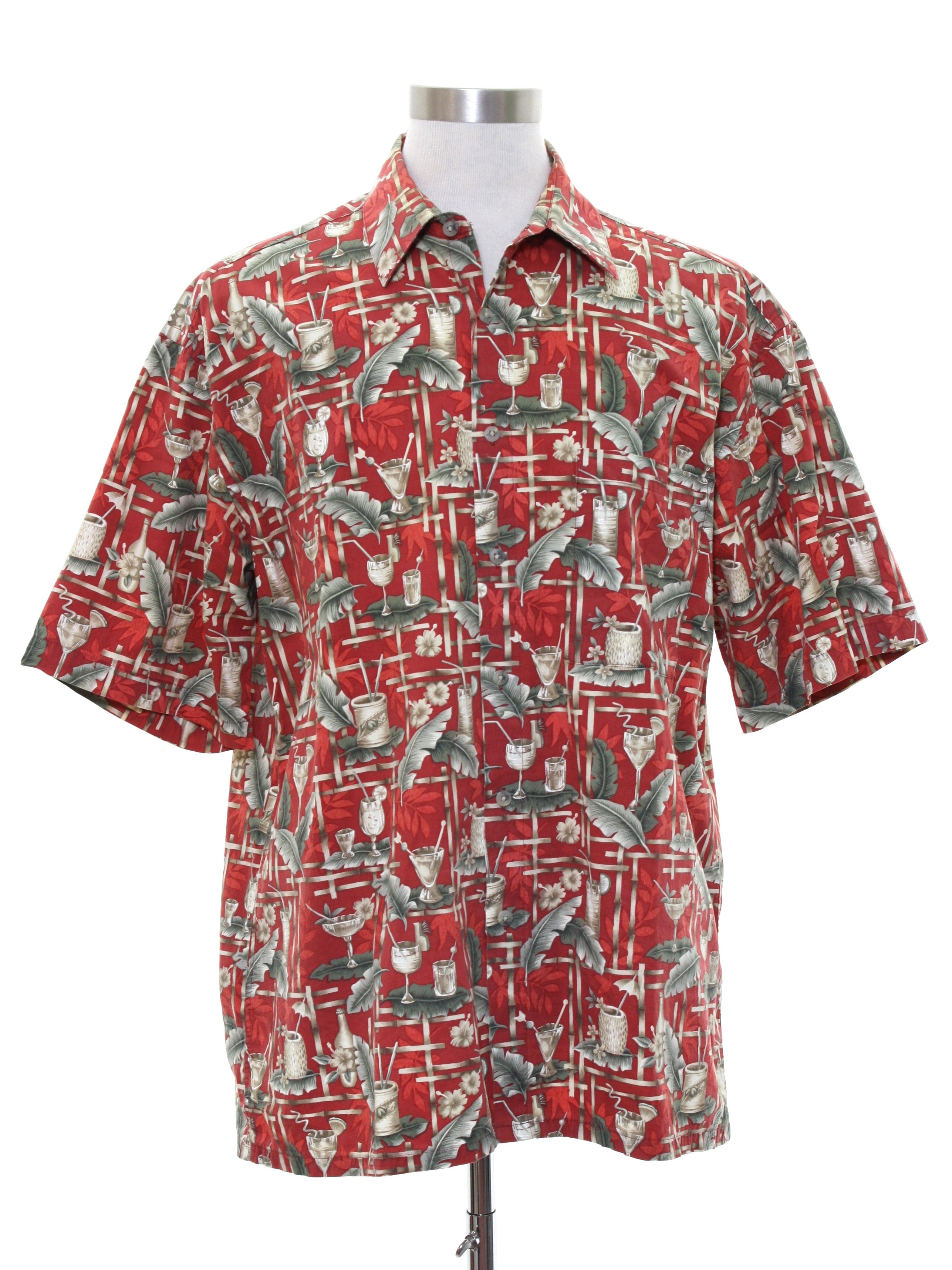 Mens Hawaiian Style Shirt