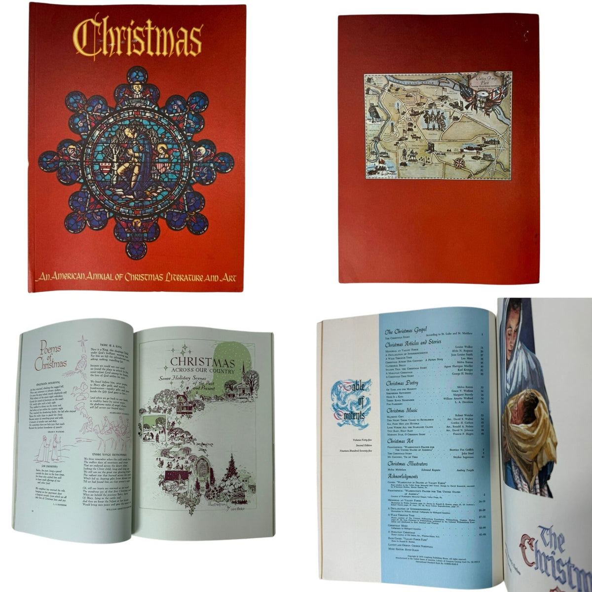 Vintage Augsburg Art & Literature Christmas Books Lot 1973 1974 1967 Decor
