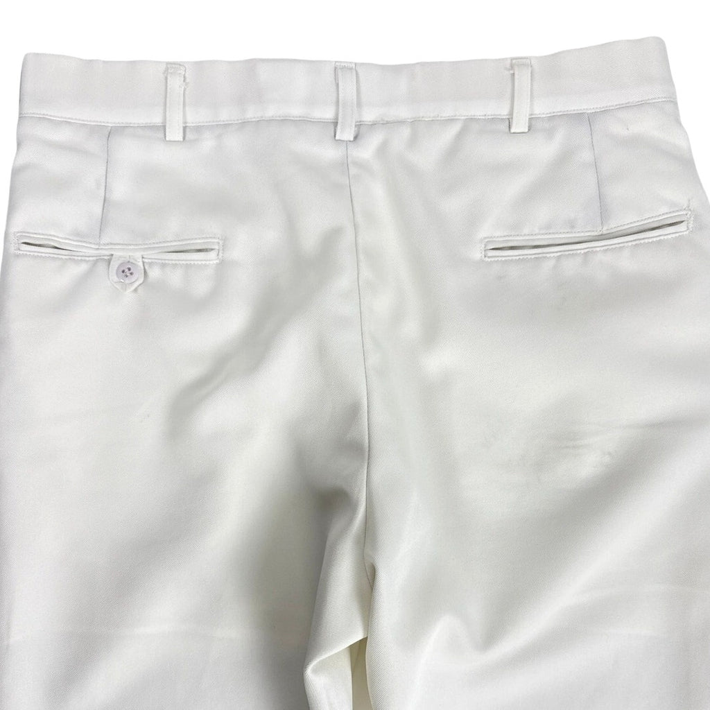 Vintage 80s US Navy White Dress Uniform Pants Wide Leg Men’s 34L