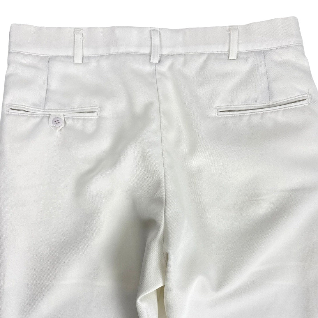 Vintage 80s US Navy White Dress Uniform Pants Wide Leg Men’s 34L
