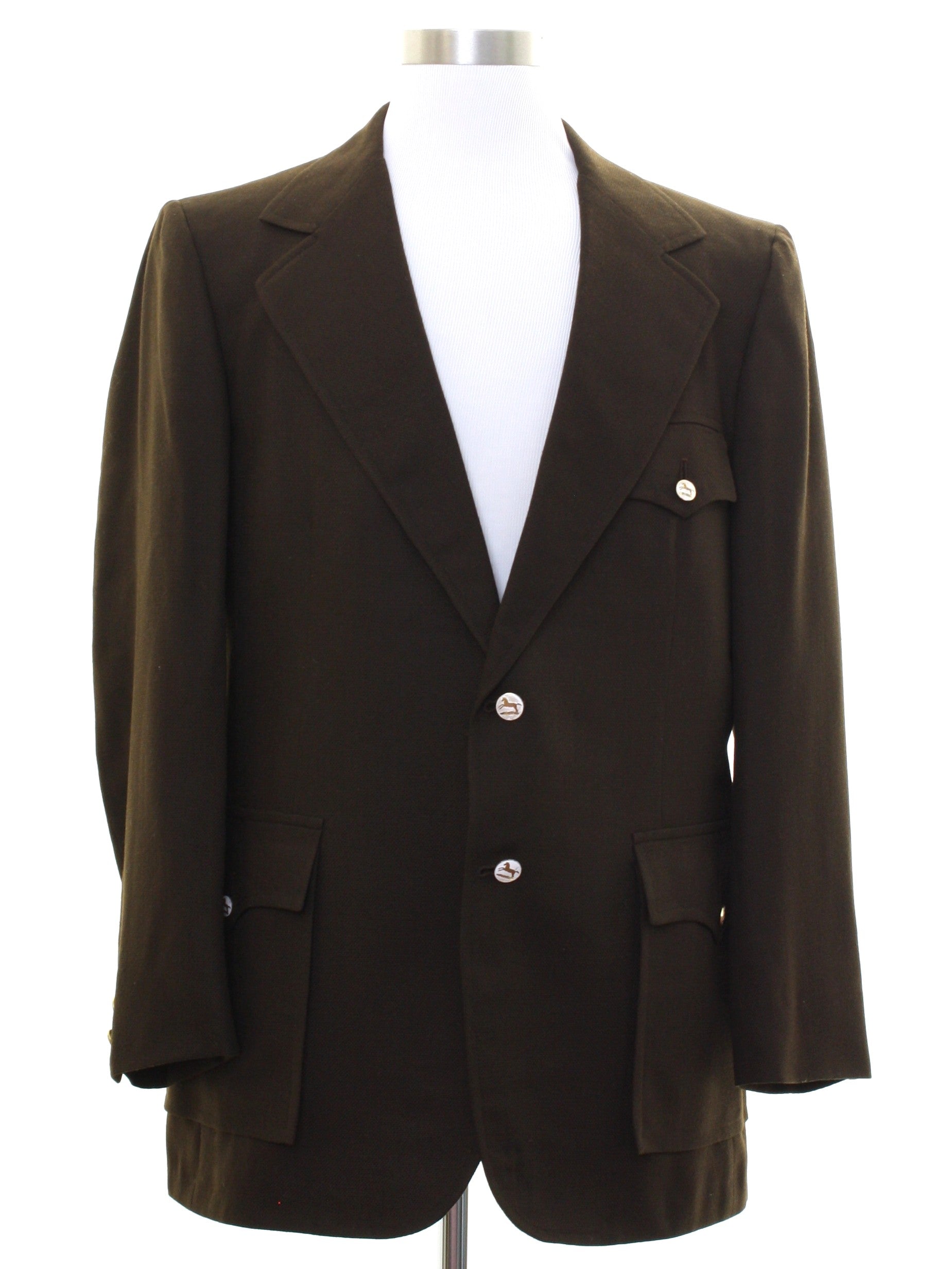 Mens Disco Style Blazer Sportcoat Jacket