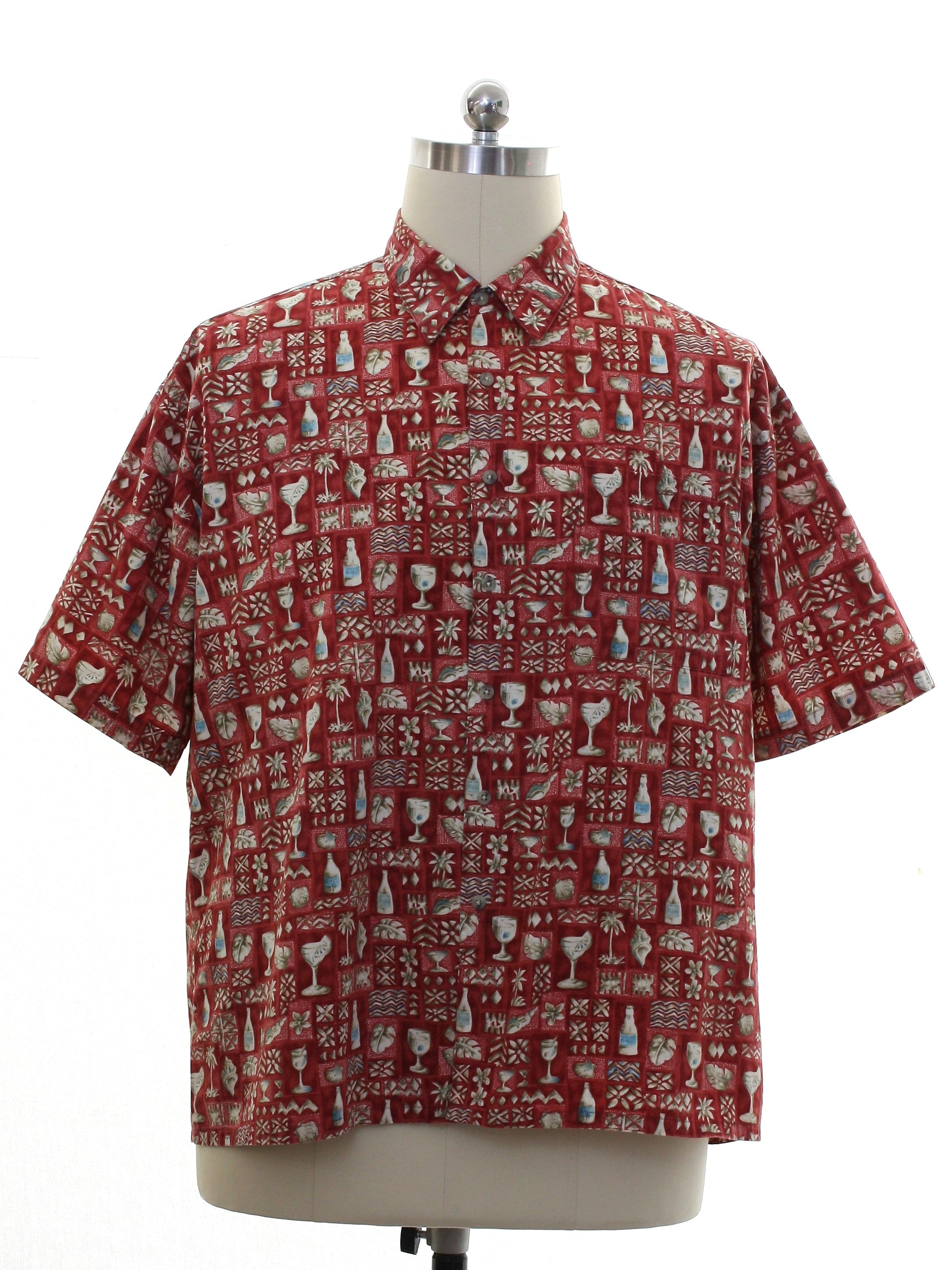 Mens Graphic Print Sport Shirt