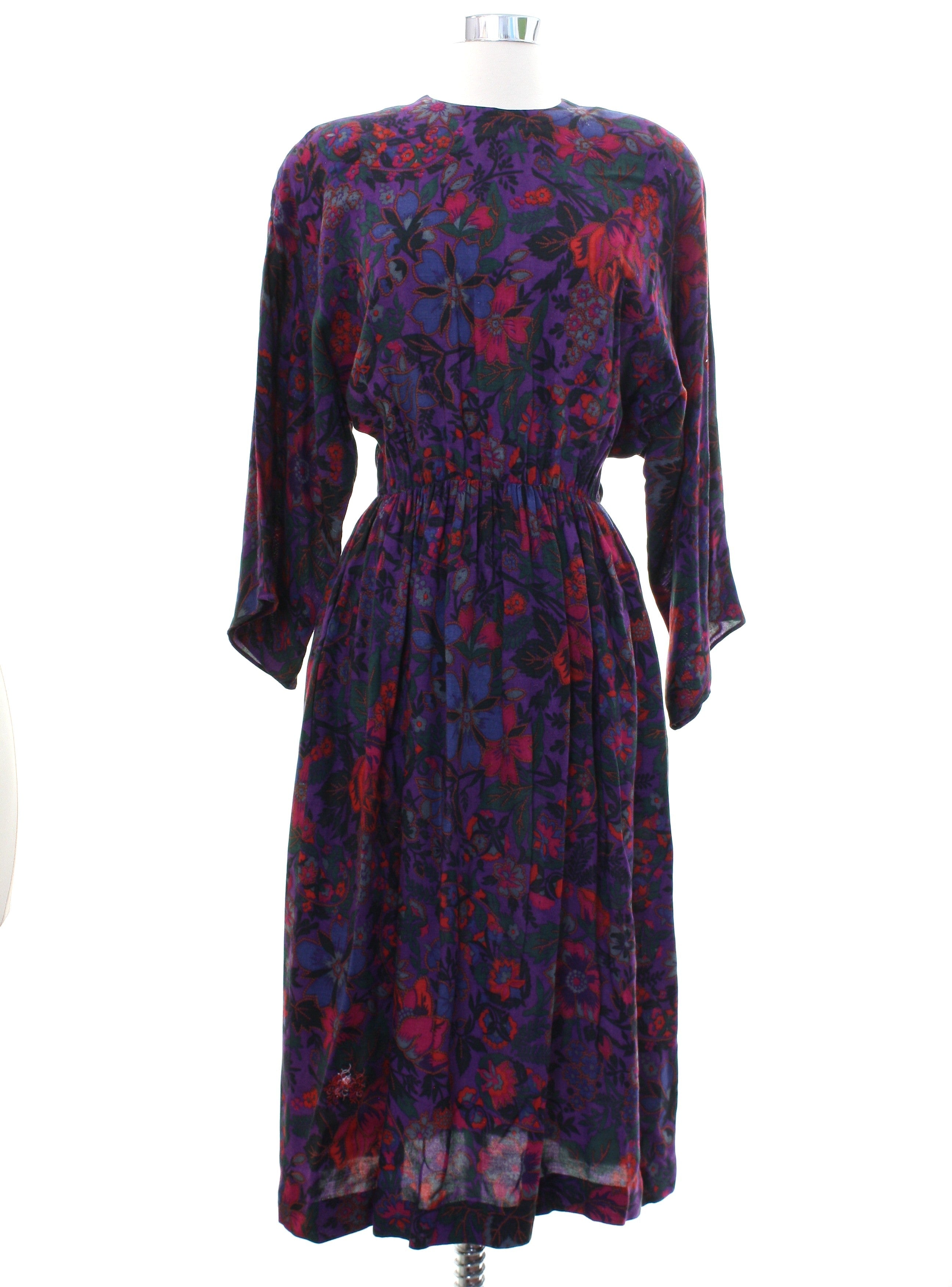 Womens Totally 80s Rayon Dress