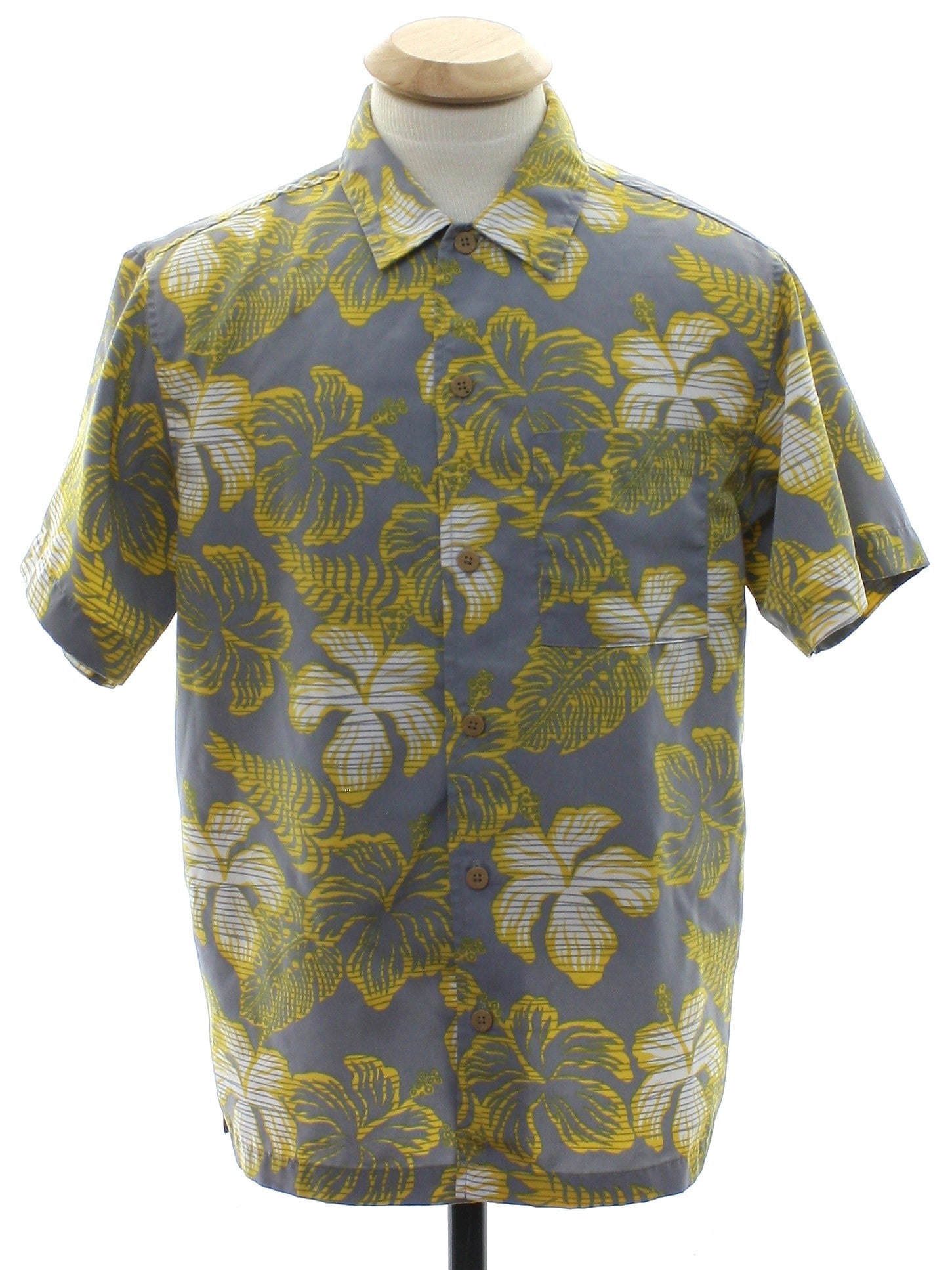 Mens Hawaiian Style Print Sport Shirt