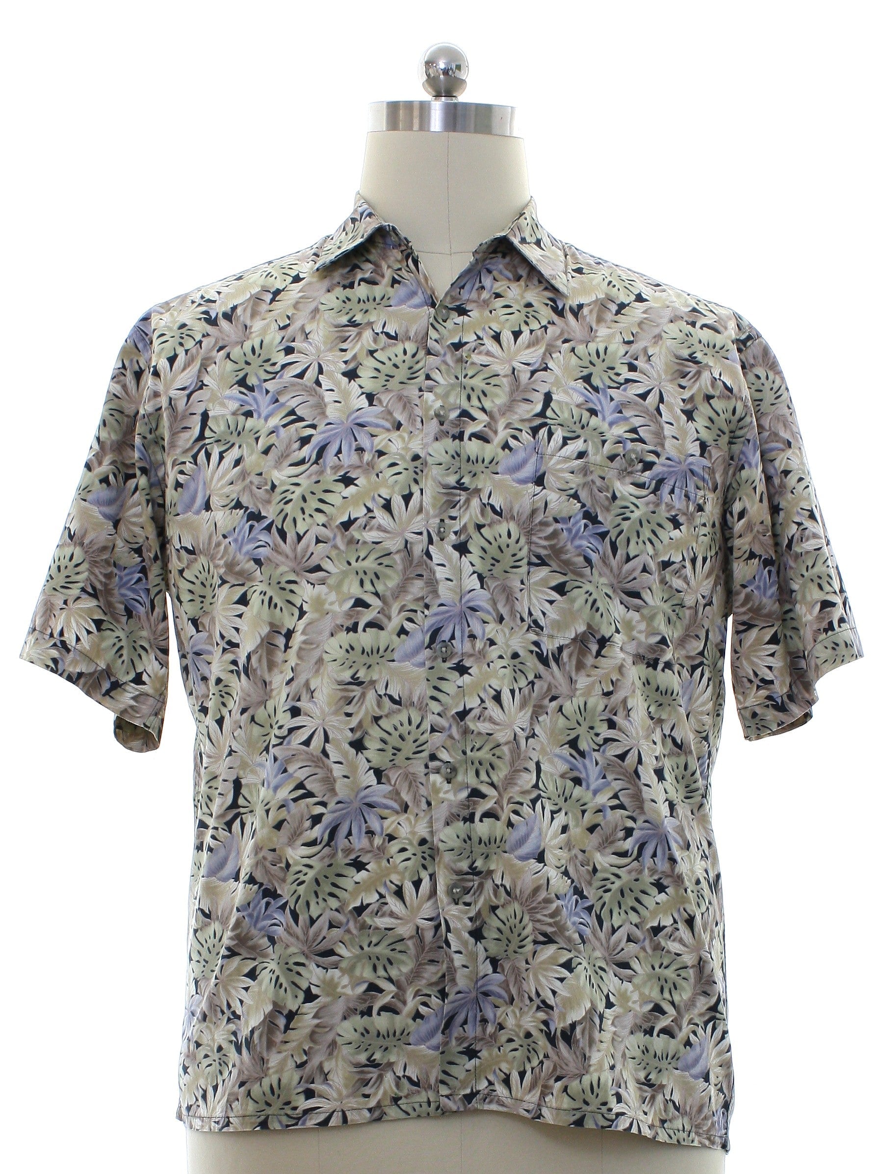 Mens Hawaiian Style Sport Shirt