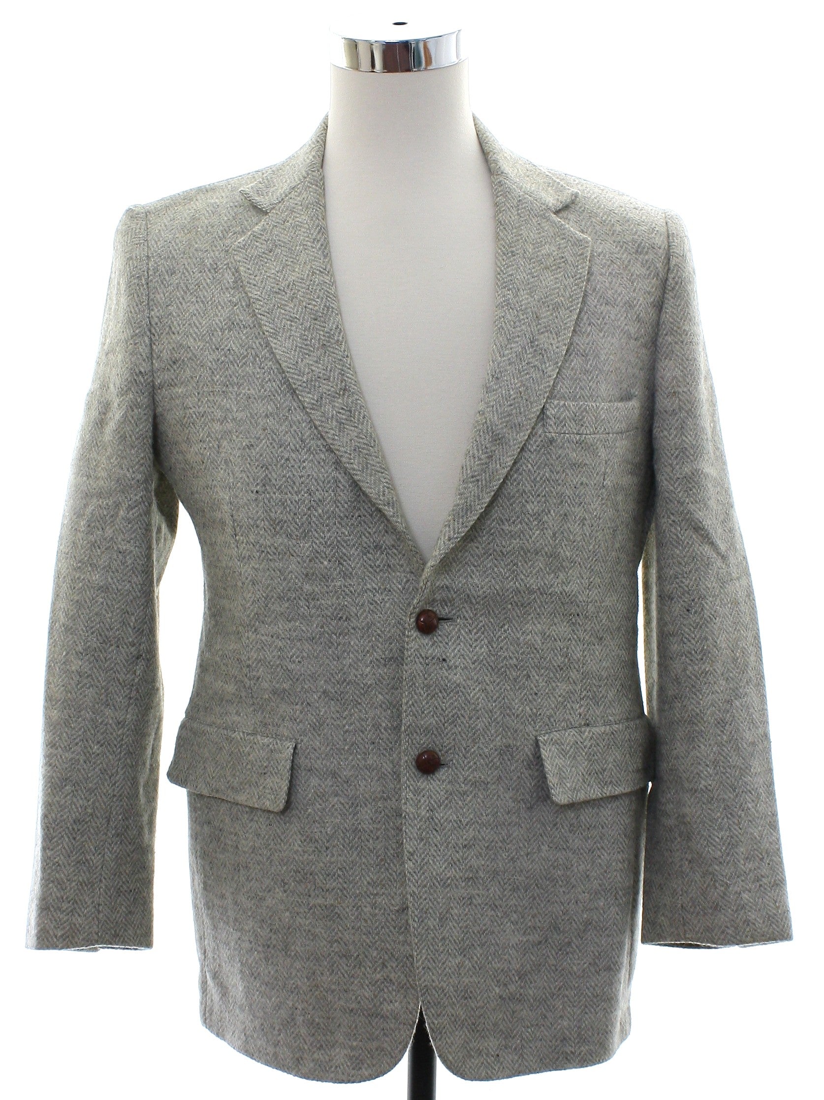 Mens Wool Blazer Style Sport Coat Jacket