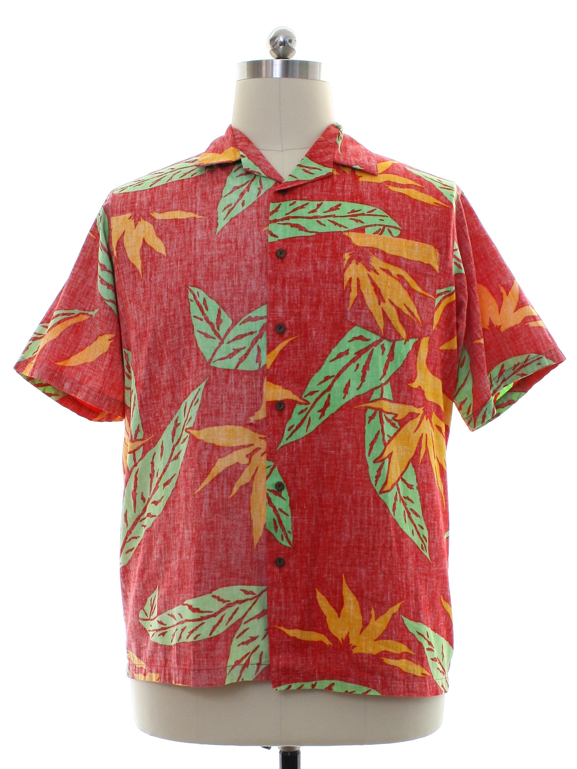 Mens Totally 80s Reverse Print Big KaNaKa Hawiian Shirt