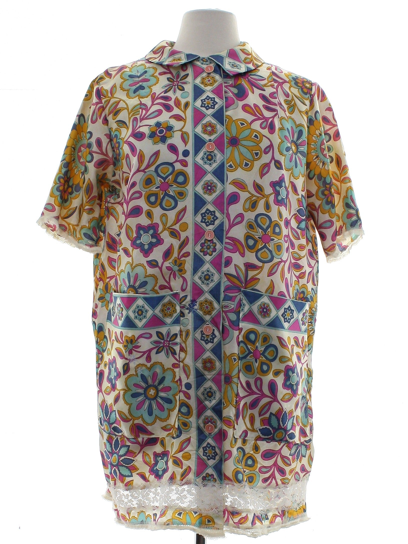 Womens Silk Lounge Mini Shift Dress