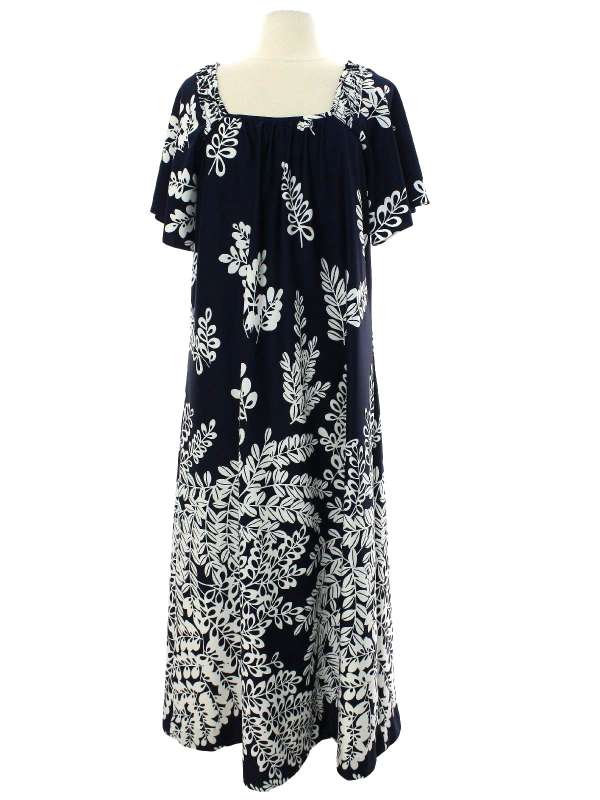 Womens Hawaiian A-Line Muu Muu Dress