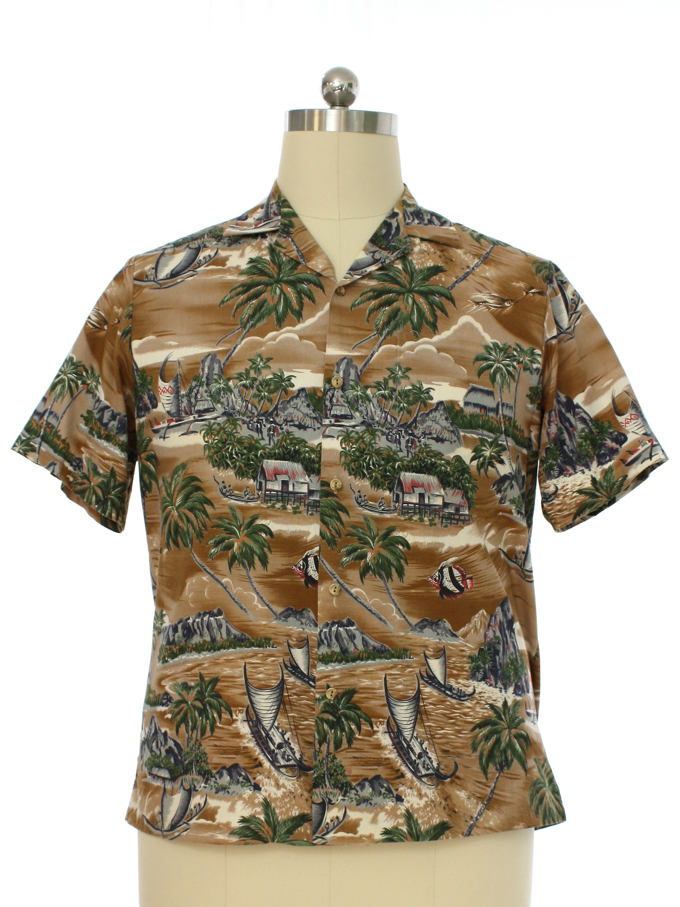Mens Cotton Hawaiian Shirt