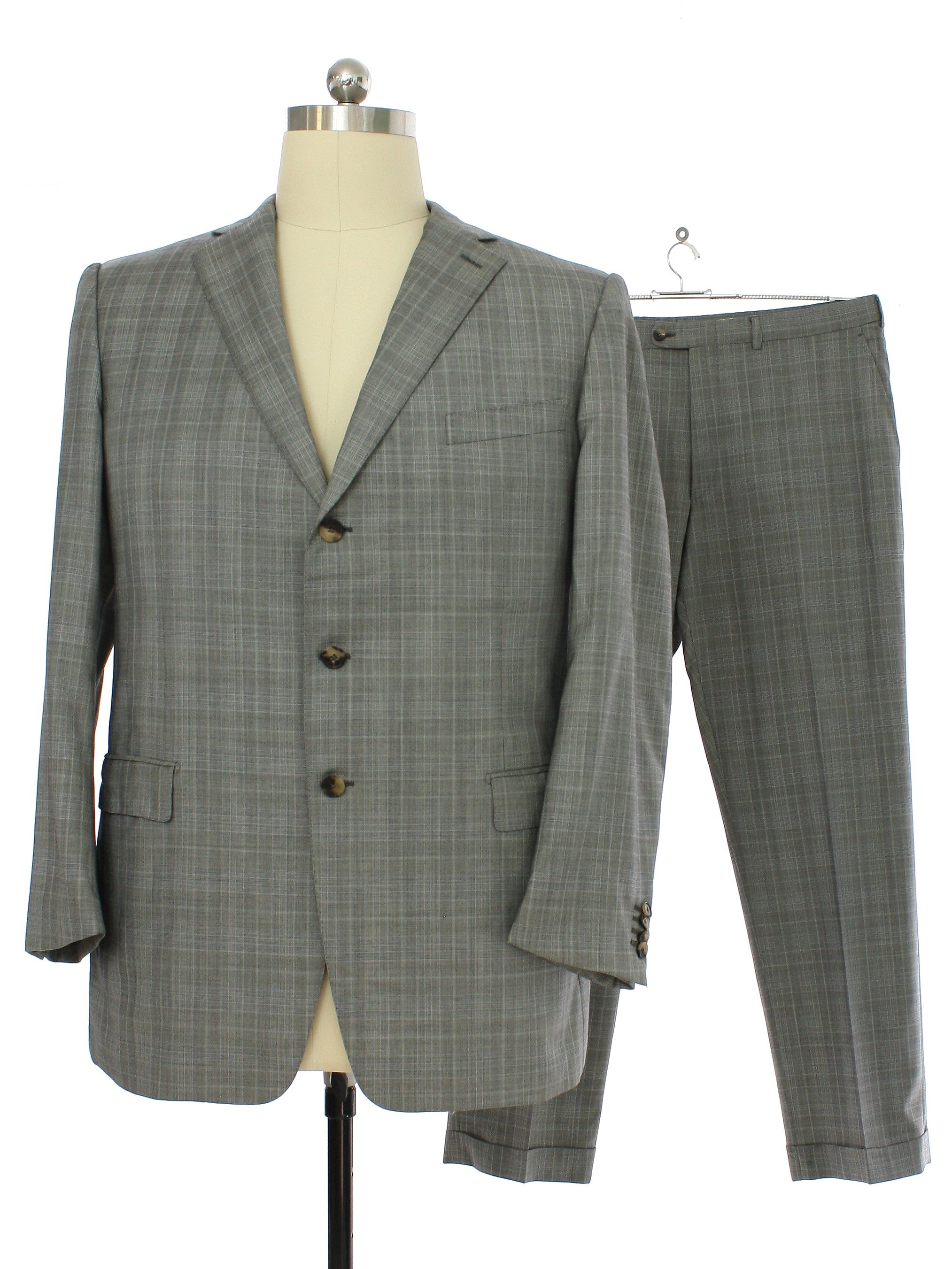 Mens Ermenegildo Zegna Designer Black Suit