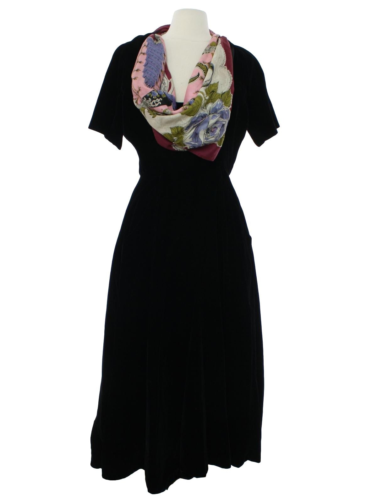 Womens Elizabeth Arden Velvet Desginer Cocktail Dress