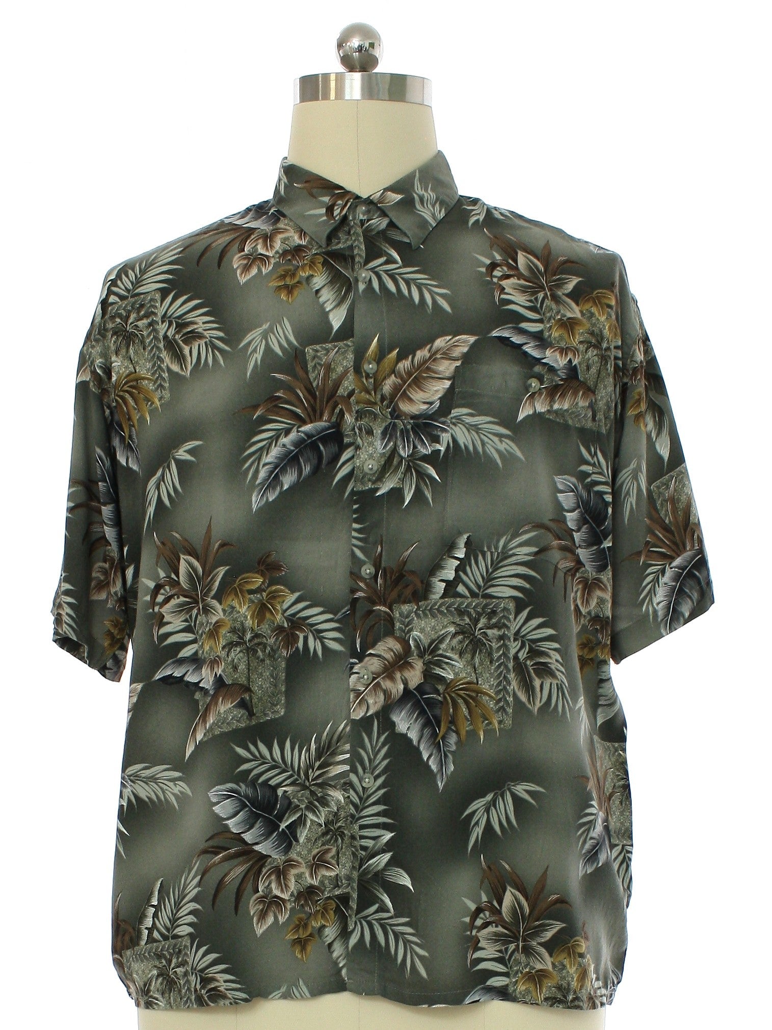 Mens Rayon Hawaiian Style Shirt