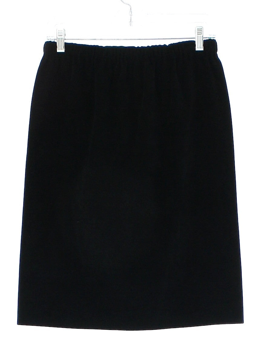 Womens Black UltraSuede Skirt