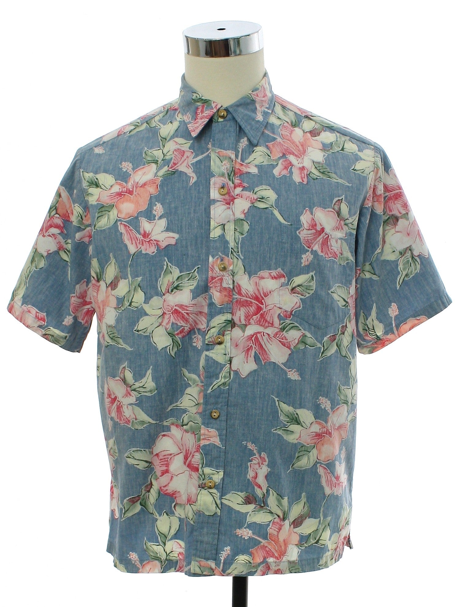Mens Totally 80s Reverse Print Hawaiian Shirt