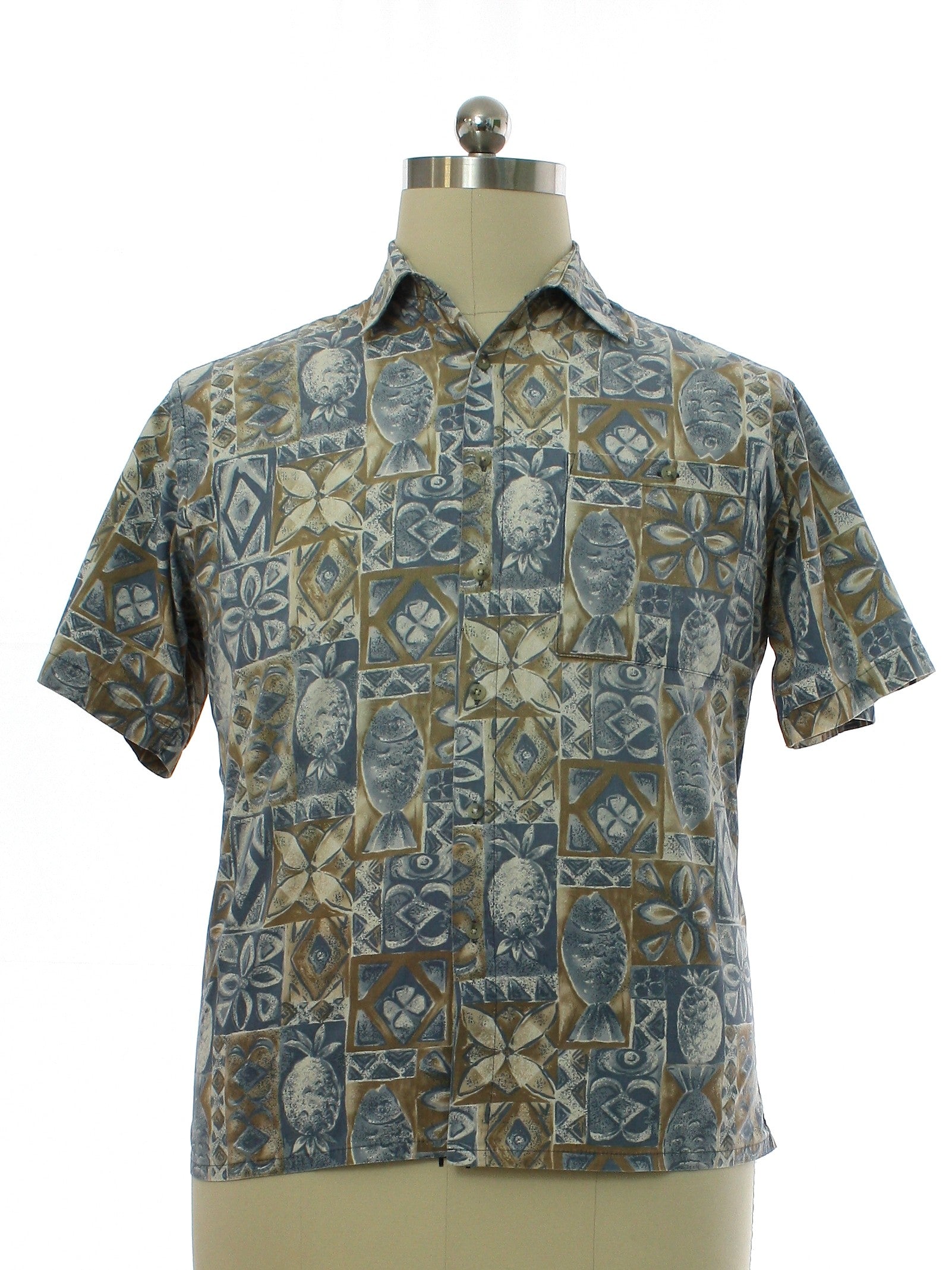 Mens Cotton Hawaiian Shirt