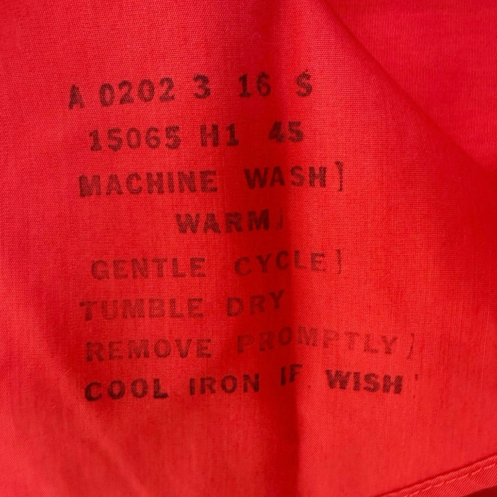 Vintage 80s Hampton House Van Heusen Red Camp Shirt Mens Medium 44 Chest