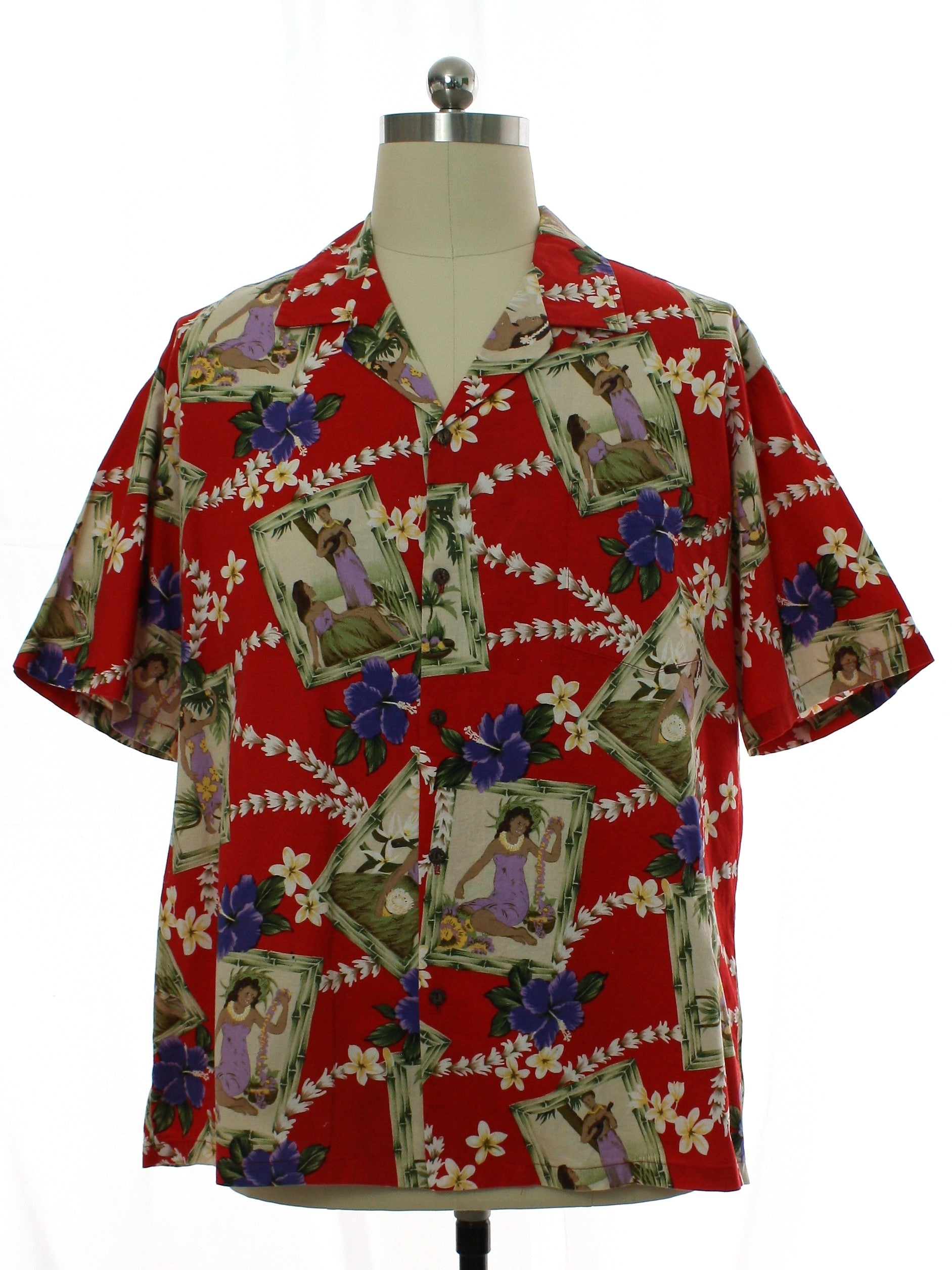 Mens Cotton Hawaiian Shirt