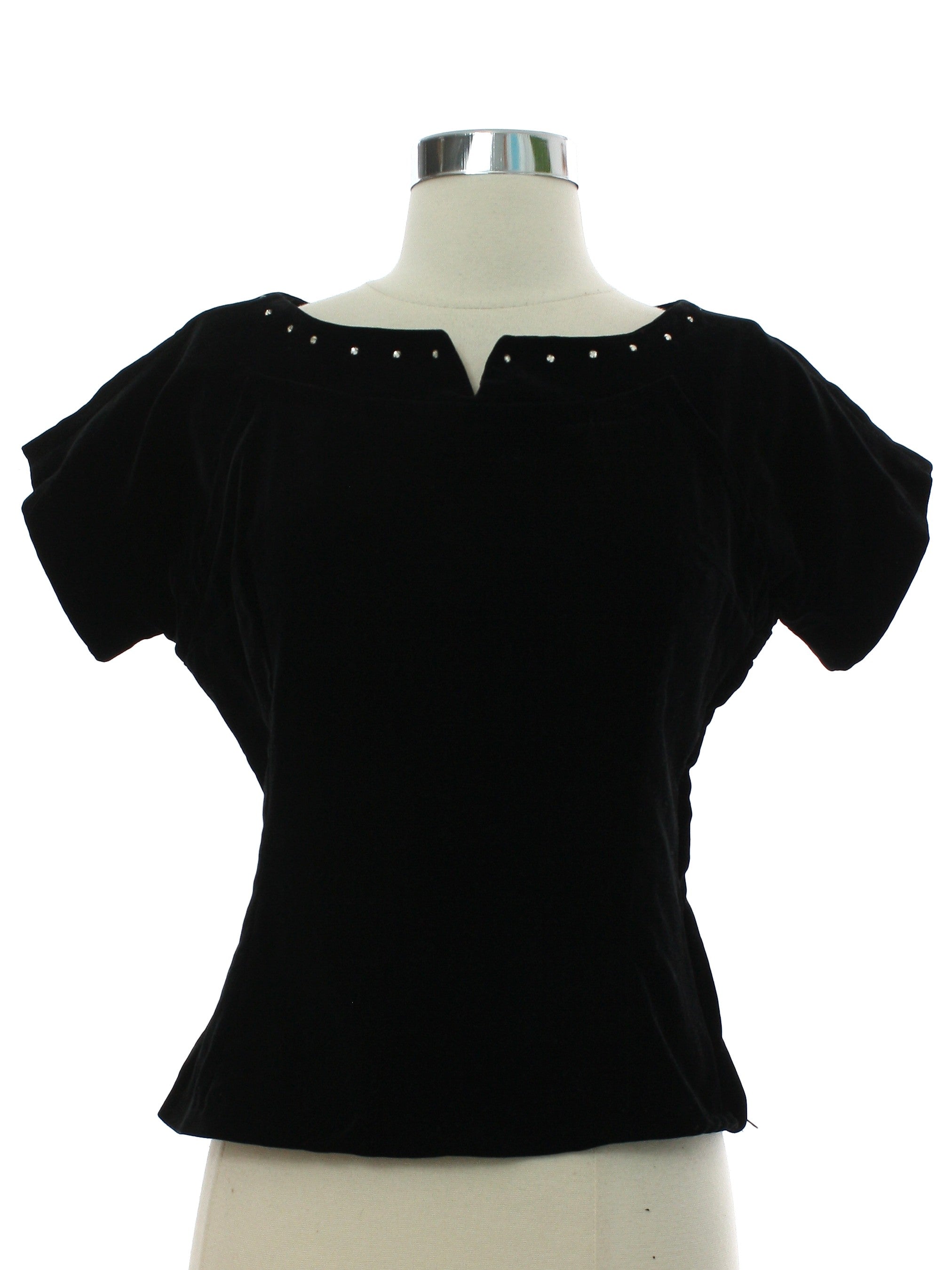 Womens Velvet Cocktail Shirt