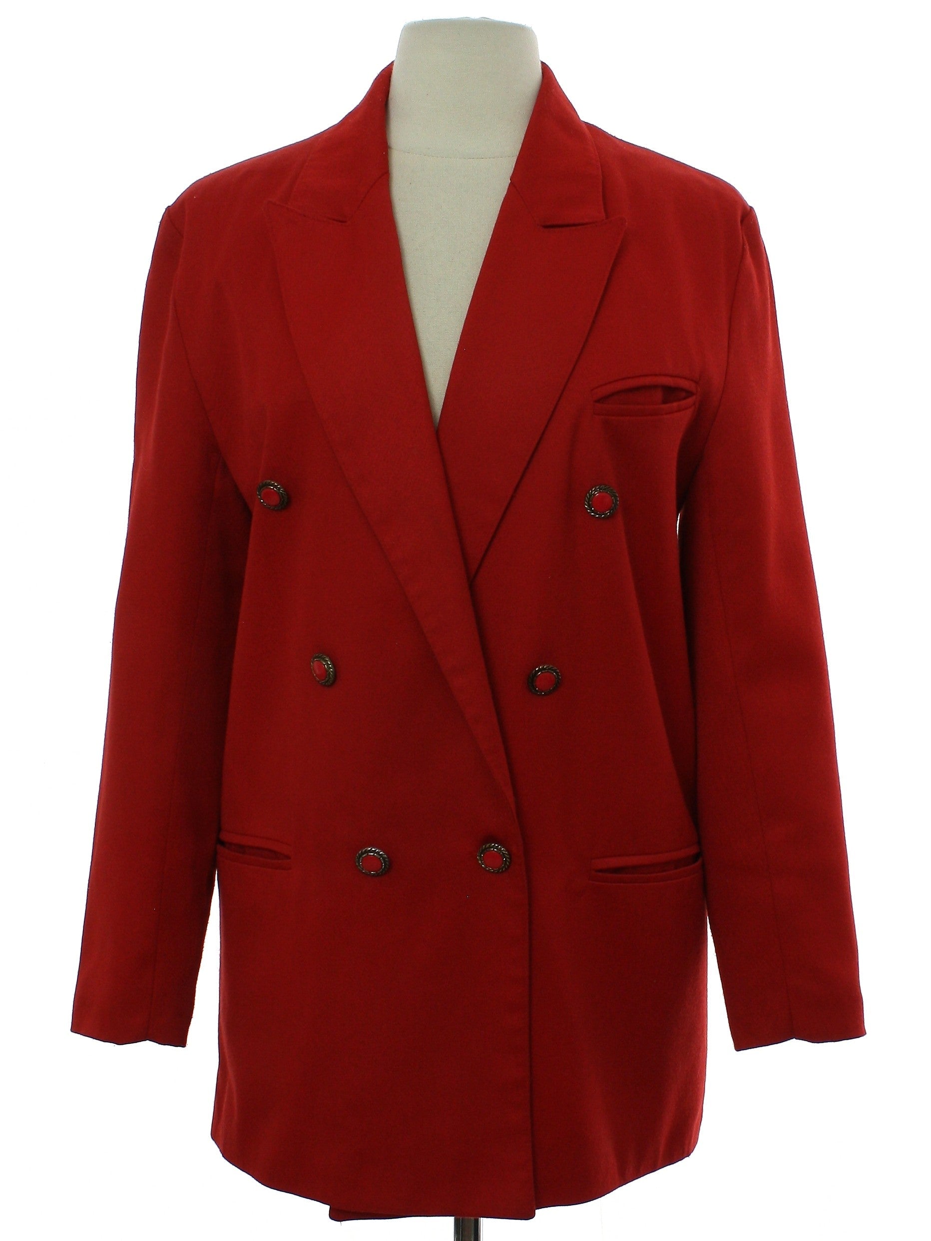 Womens Double Breasted Blazer Jacket