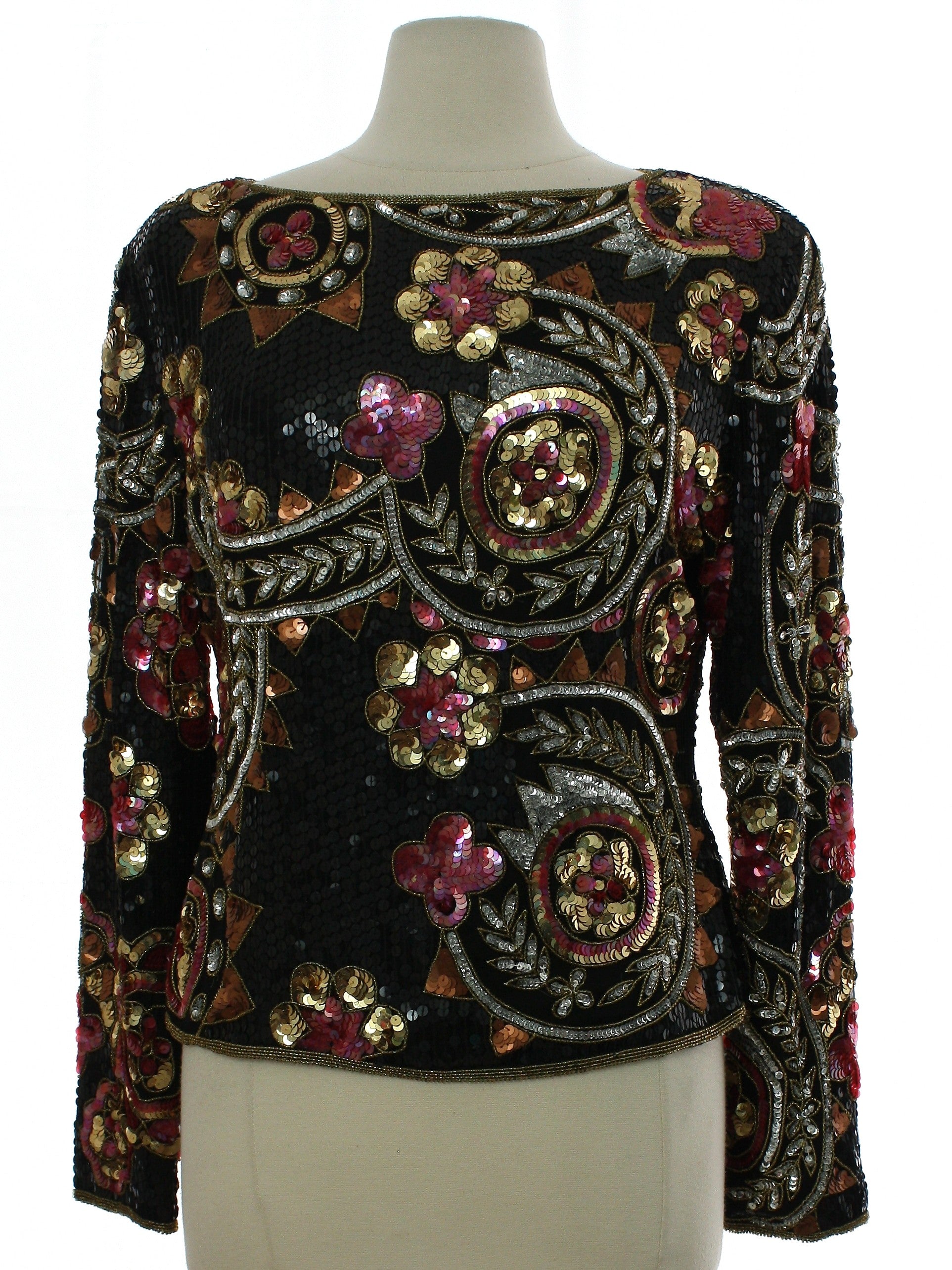 Womens Totally 80s Cocktail Silk Shirt