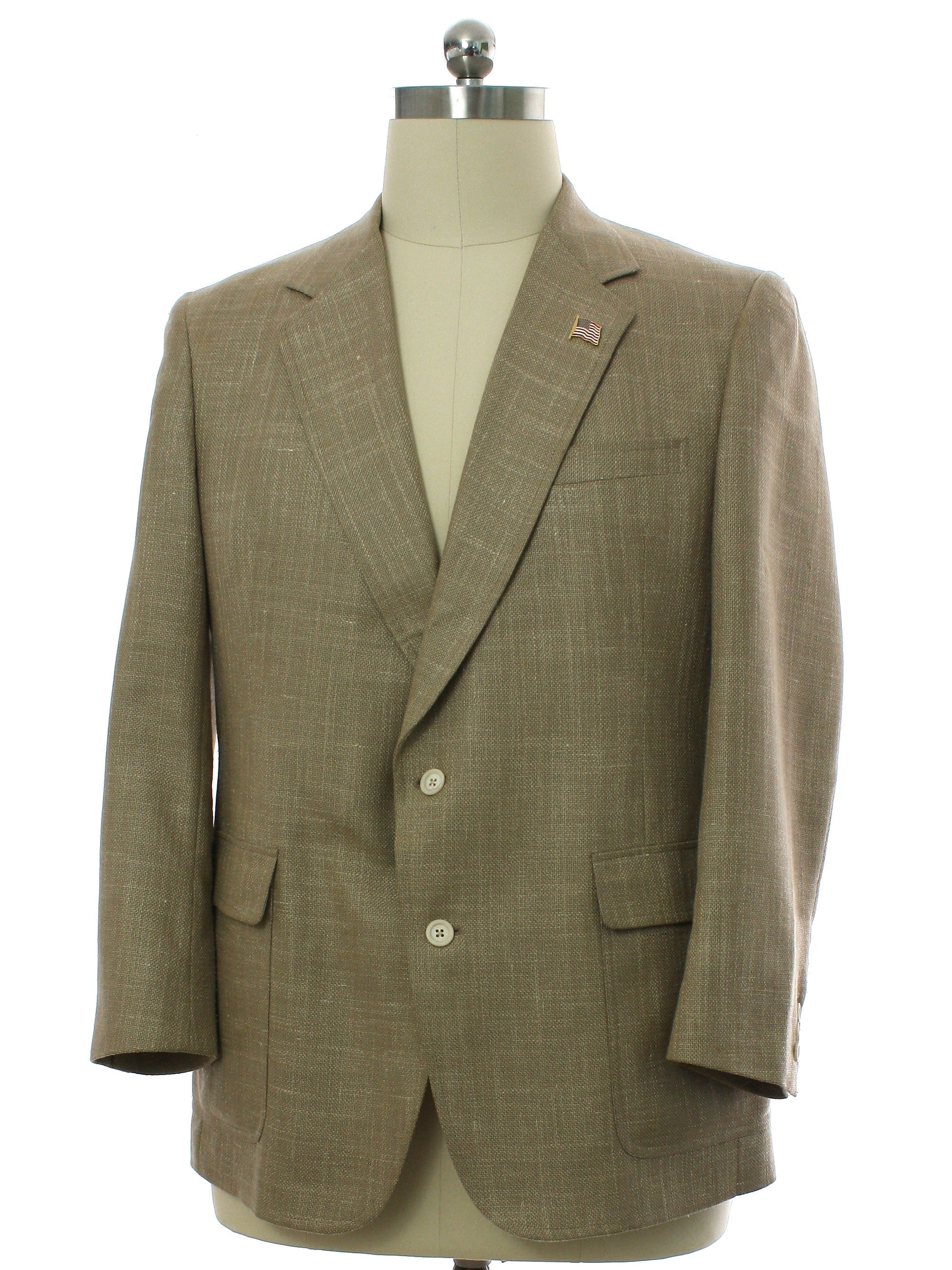 Mens Linen Blend Blazer Style Sport Coat Jacket
